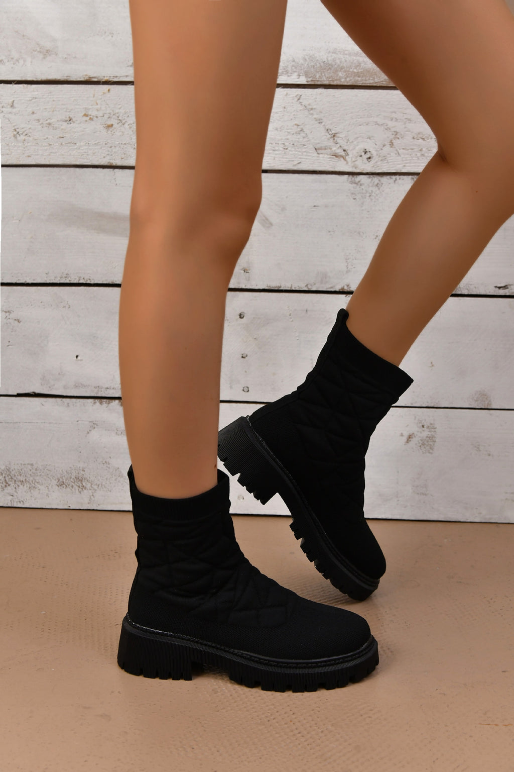 New Women's Flying Woven Sports Short Boots Women - enhanced image 11