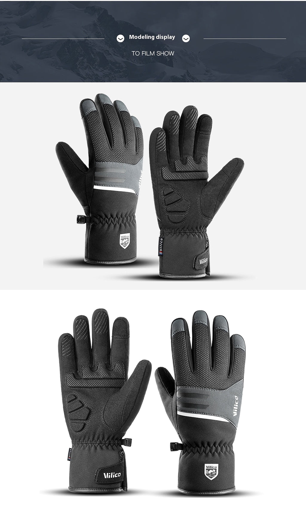 Outdoor Non-slip Cold Velvet Wear-resistant Gloves - enhanced image 11