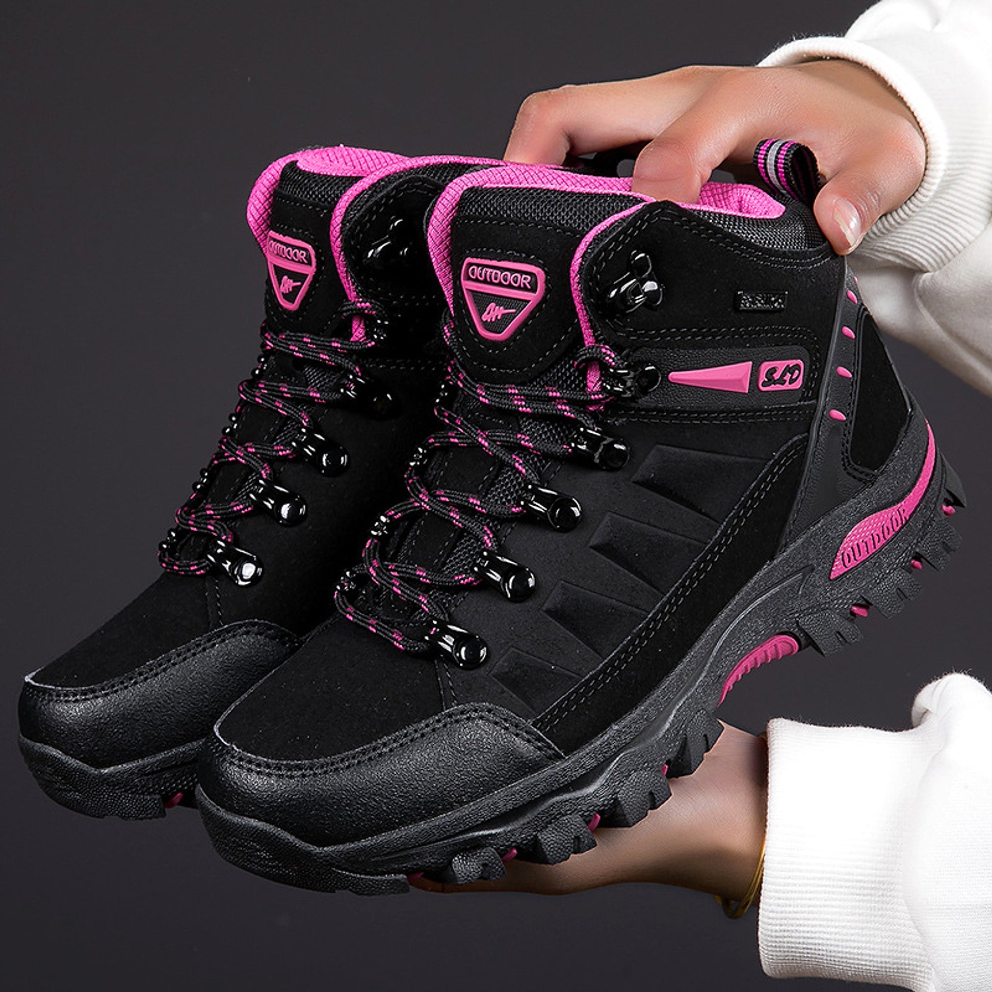 Plus Size Outdoor High-top Wear-resistant Mountaineering Women's Shoes - enhanced image 11