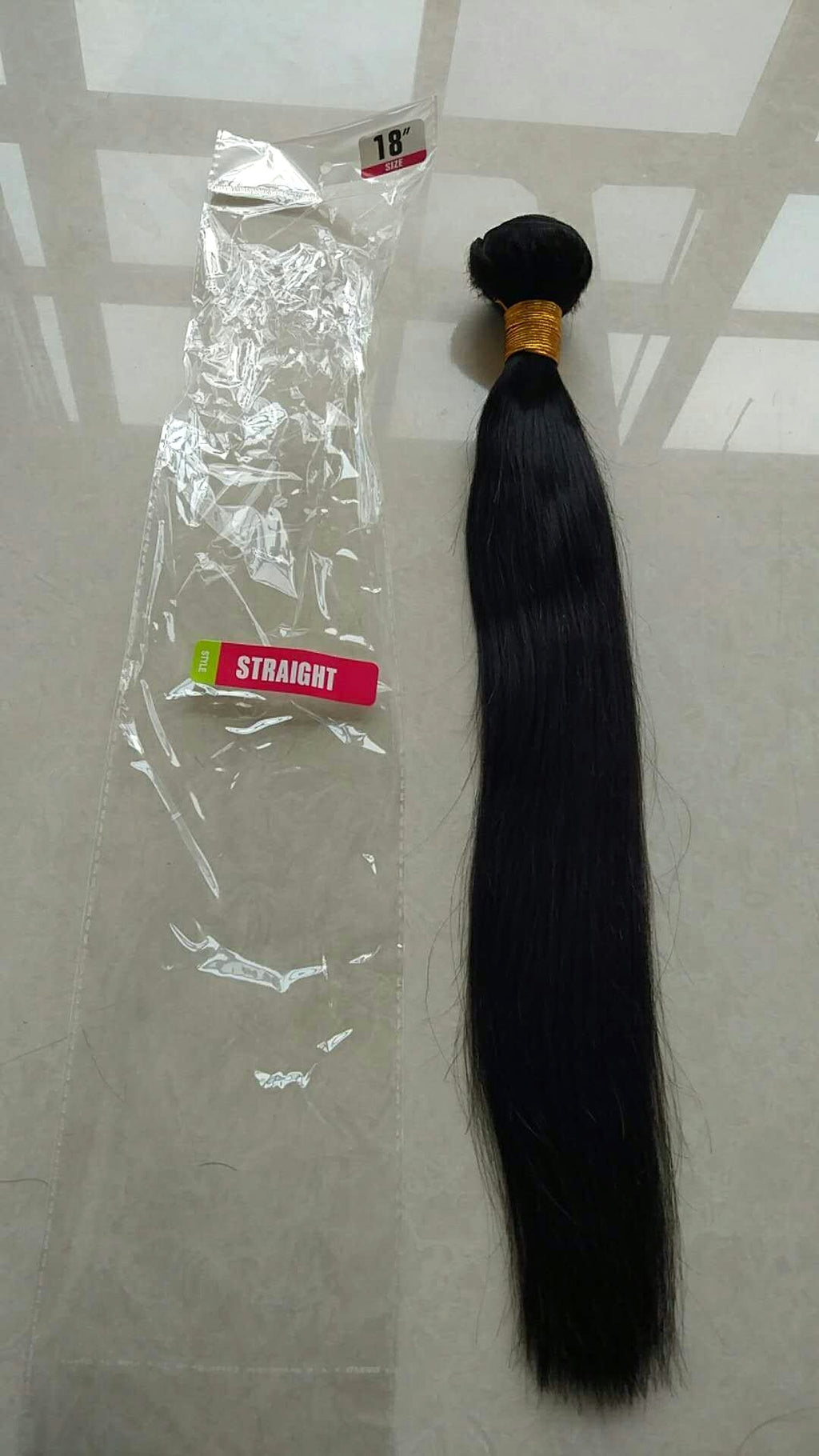 Real human hair straight wave human hair hair curtain natural color wig hair extension - enhanced image 11