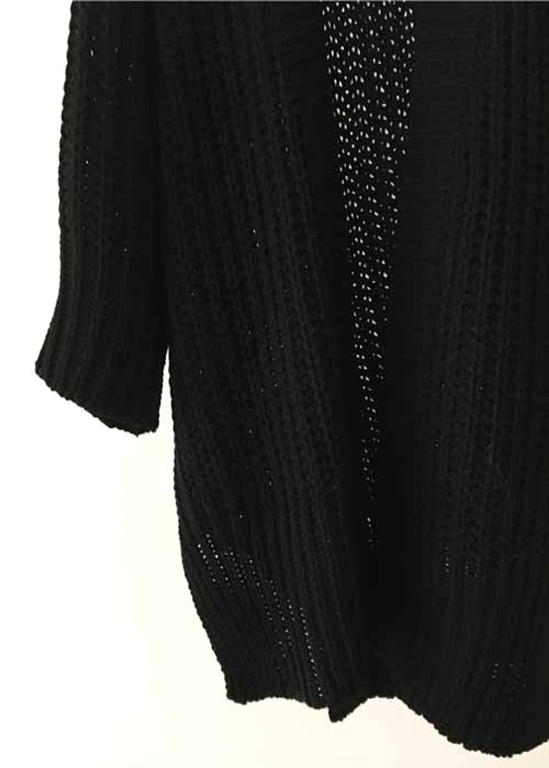 Retro Lazy Coat Loose Mid-length Sweater Jacket Women - enhanced image 11