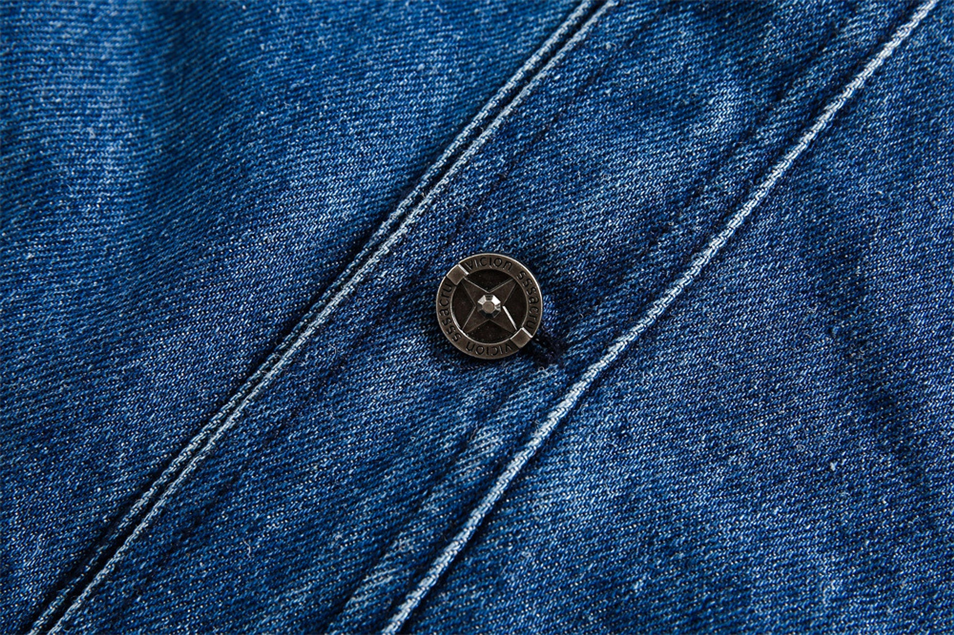 Side Stripe Stitching Loose Denim Jacket Men And Women European And American - enhanced image 11
