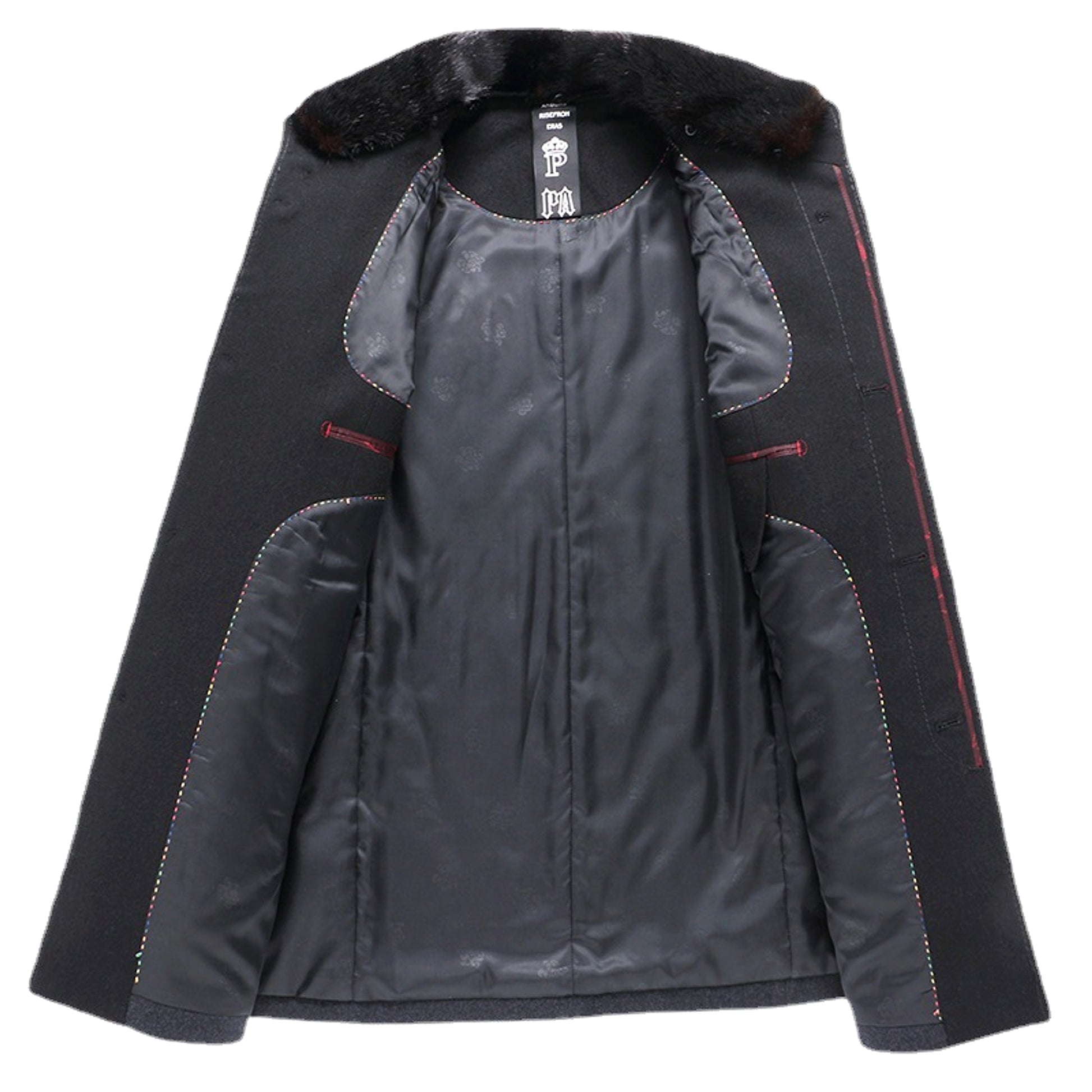 NordWool™ – Minimalist Stand Collar Wool Coat - enhanced image 11