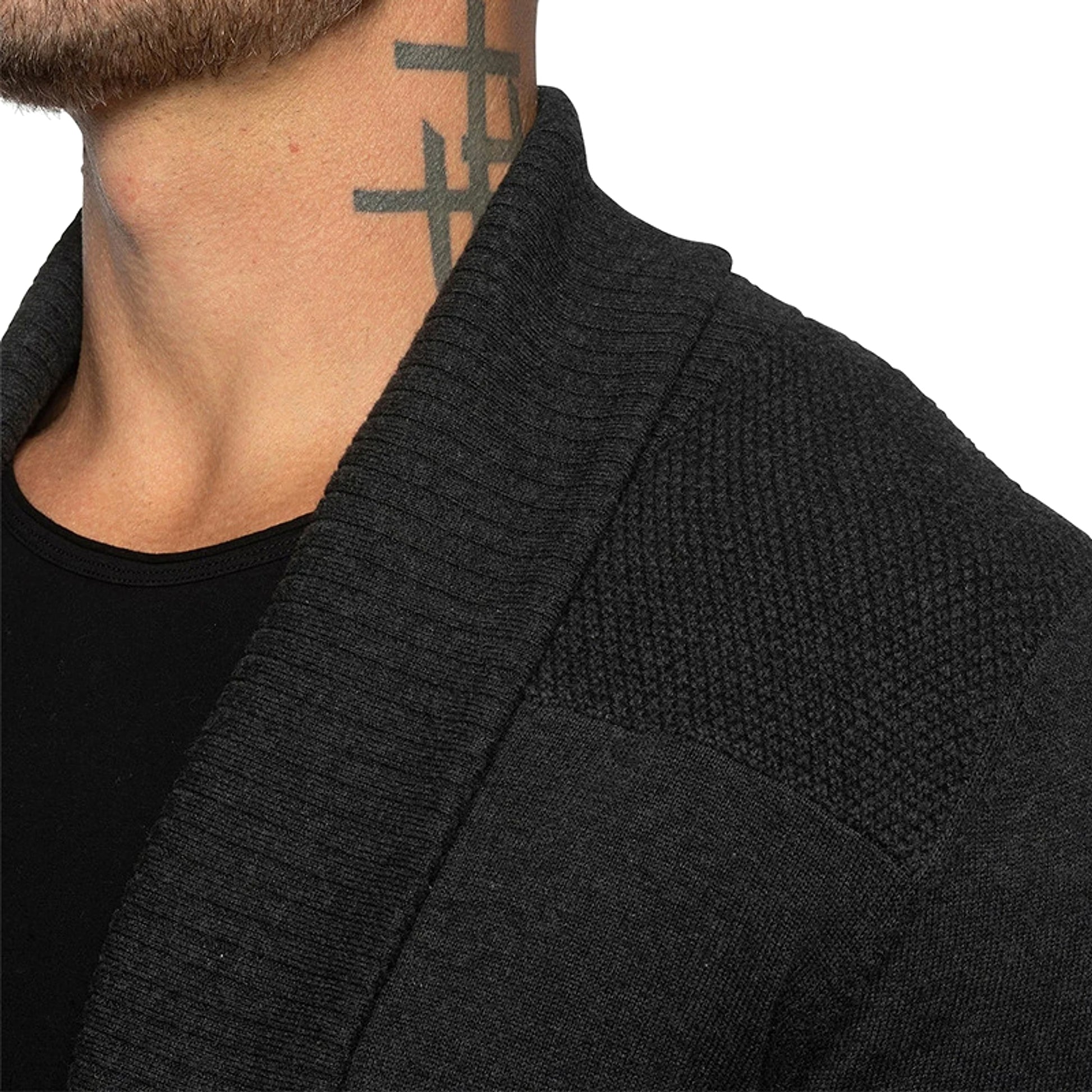 Solid Color Cardigan Sweater With Pockets Casual Men's Long-sleeved - enhanced image 11
