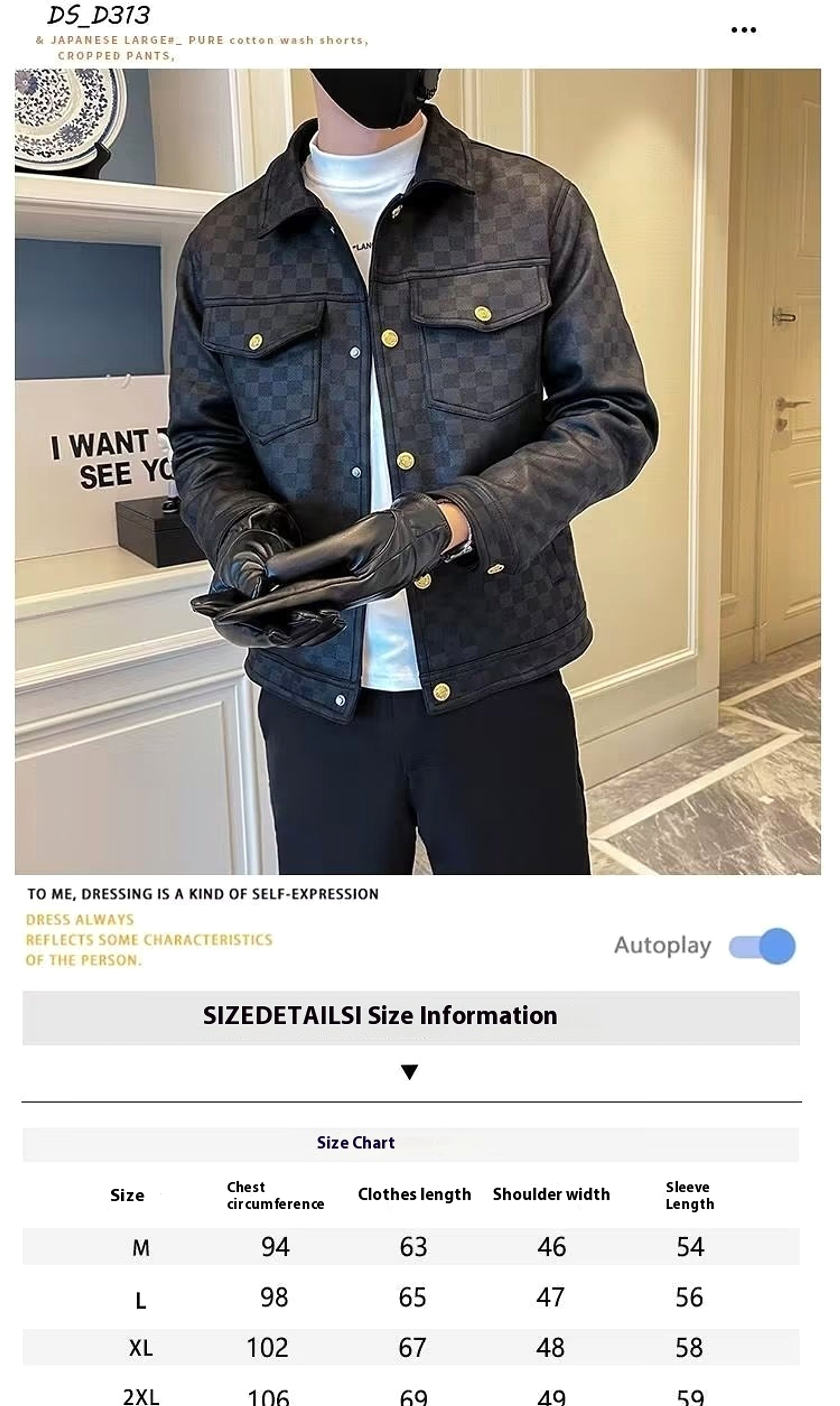 Spring And Autumn Collar Jacket Fashion Men - enhanced image 11