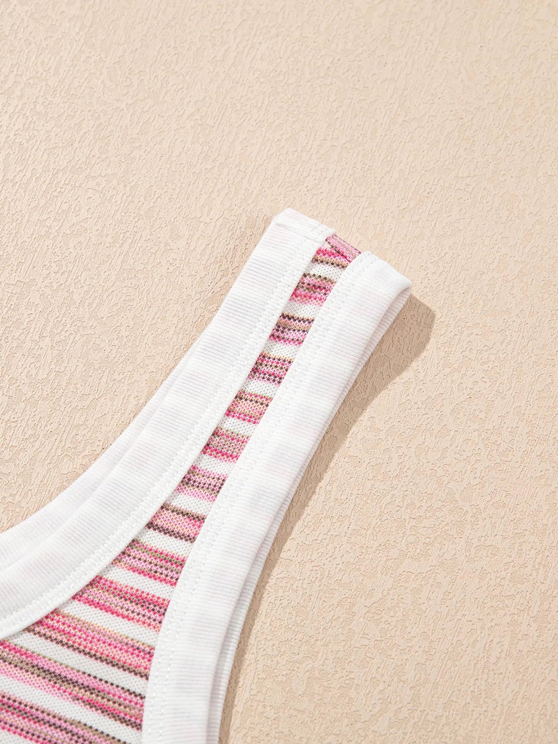 Striped Scoop Neck Tank Top - enhanced image 11