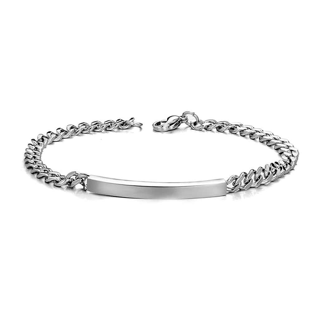 Titanium Steel Curved Plate Rose Gold Plated Men's And Women's Bracelet Bracelet - enhanced image 11
