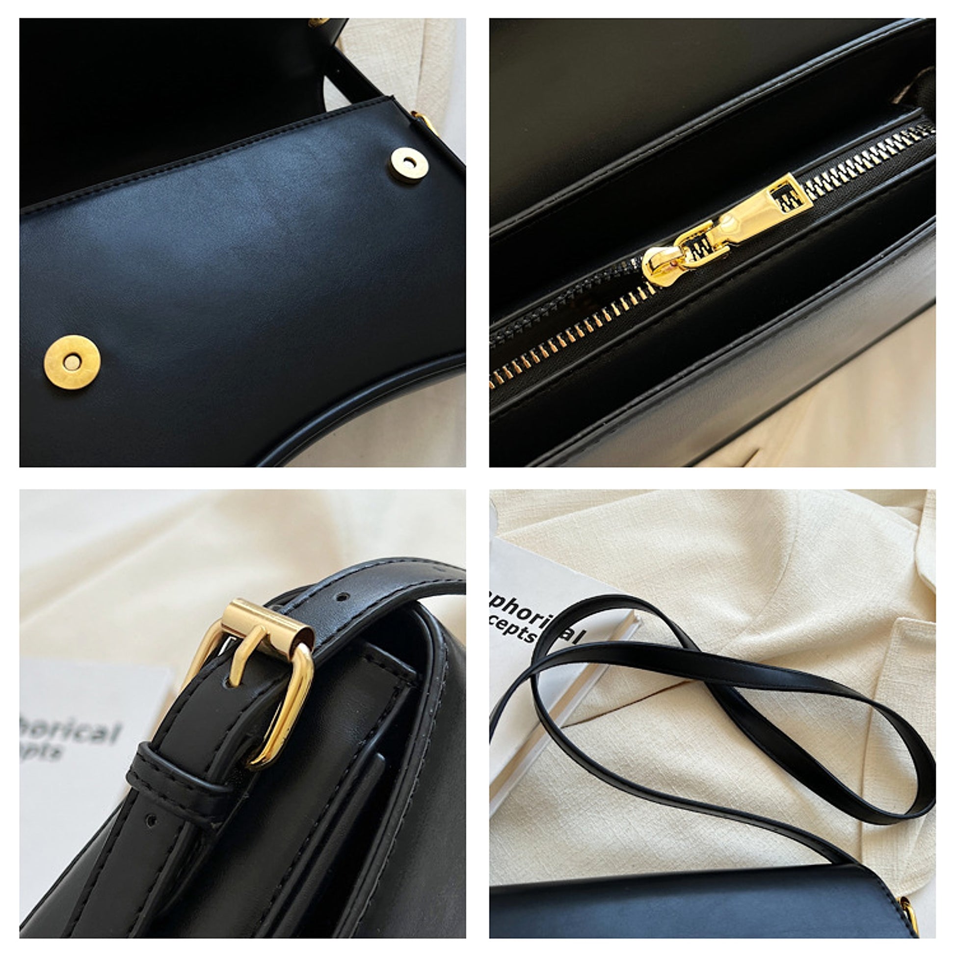 VelouraCraft™ – Magnetic Buckle Shoulder Bag - enhanced image 11