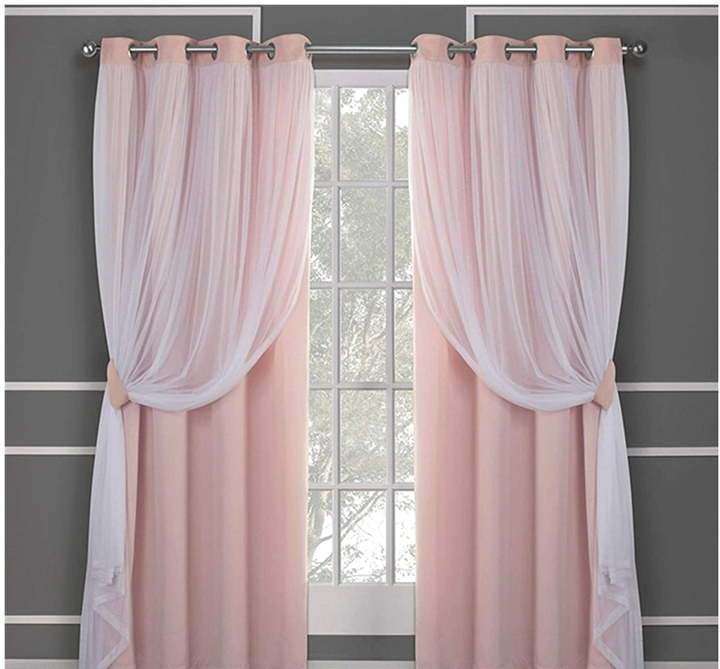 Velura™ – Double Layer Lace-Trim Blackout Curtain - enhanced image 11