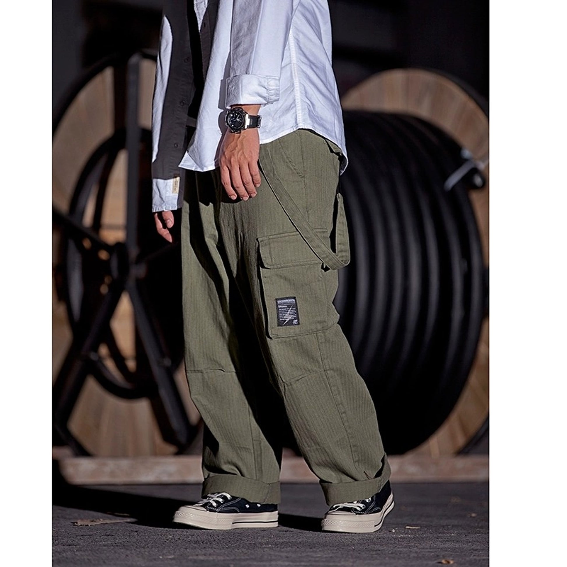 Vintage Loose Fitting Overalls - enhanced image 11