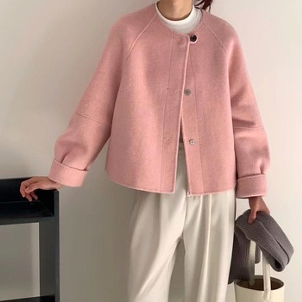 Water Ripple Cashmere Women's Long Reversible Coat – Luxury & Versatility - enhanced image 11