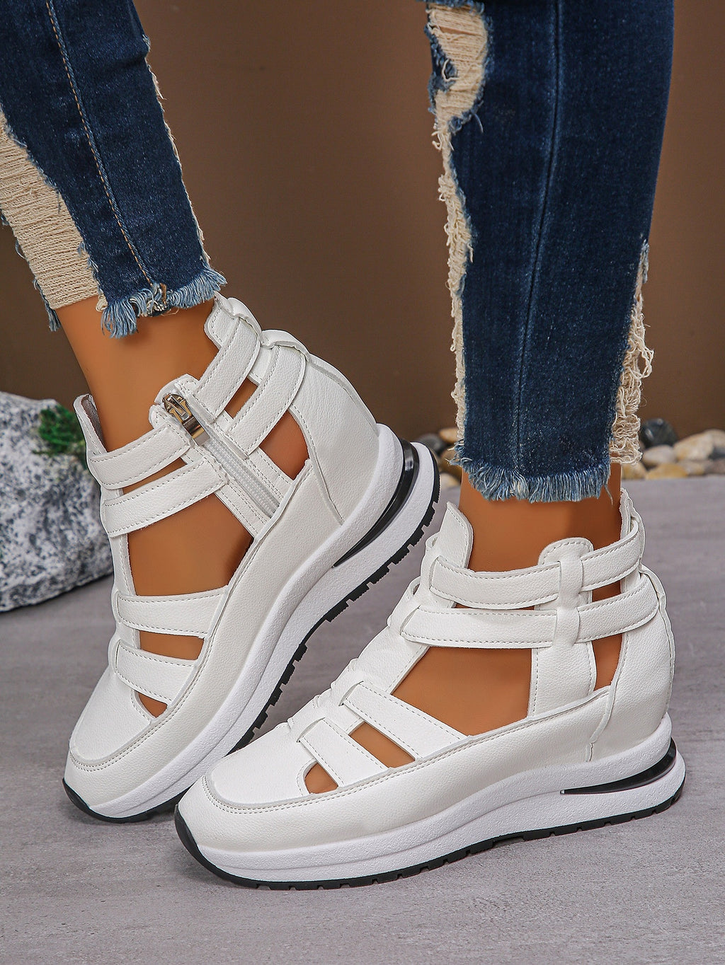 ALLFASHION™ – AirWave Velcro Platform Sandals - enhanced image 11