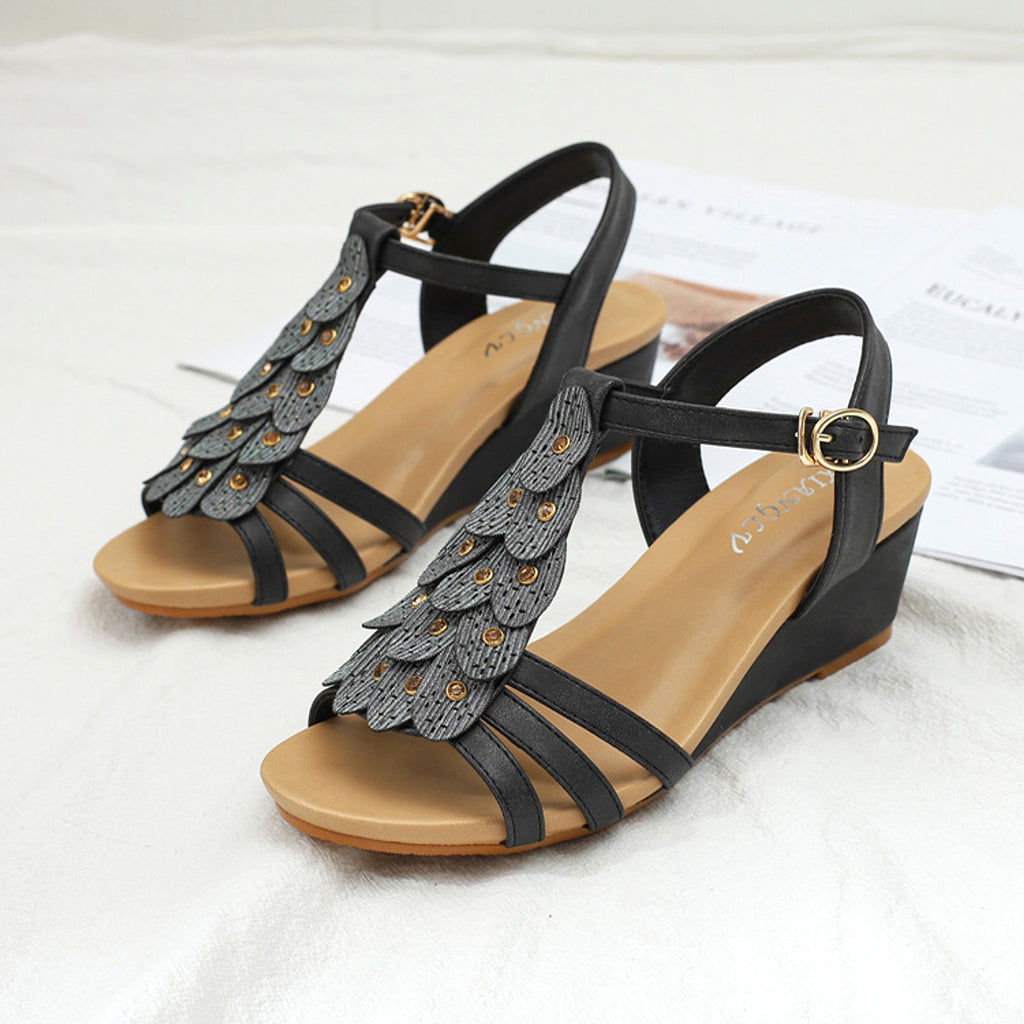 Women's Sandals Boho Bohemia Wedge Shoes Party Daily Beach Shoes - enhanced image 11
