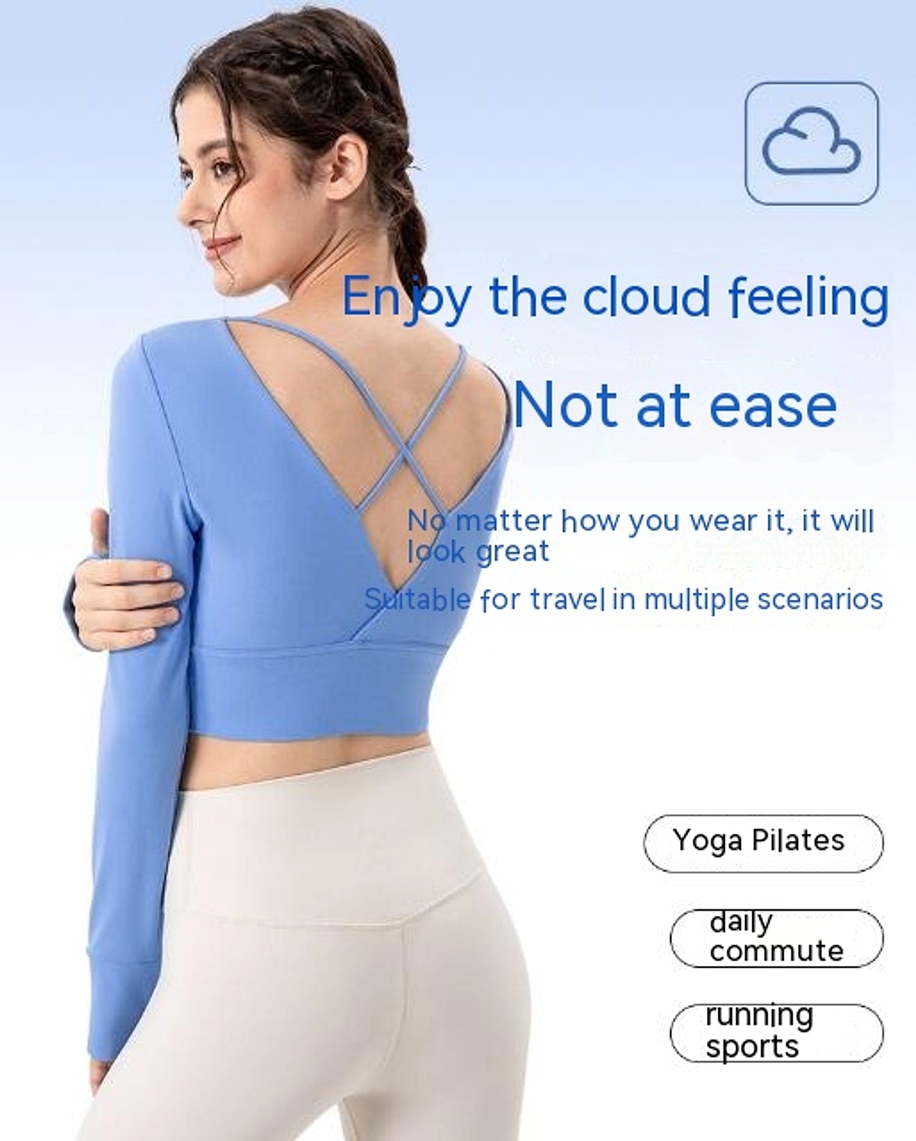 Yoga Leggings Clothes Women With Chest Pad - enhanced image 11