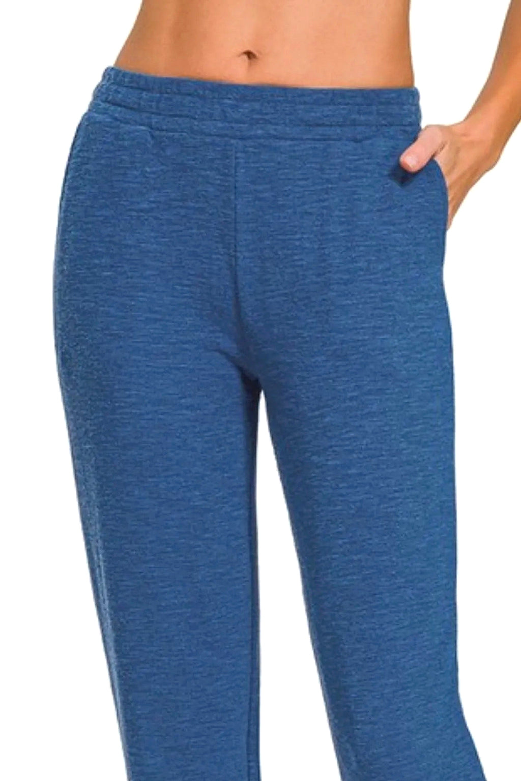 Zenana Cotton Slub Jogger Pants - enhanced image 11