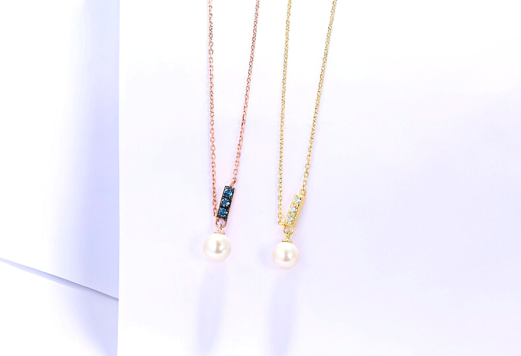 14K Rose Gold Jewelry New Korean Pearl Necklace Pendant all-match gold custom simple and elegant fashion wholesale - enhanced image 12