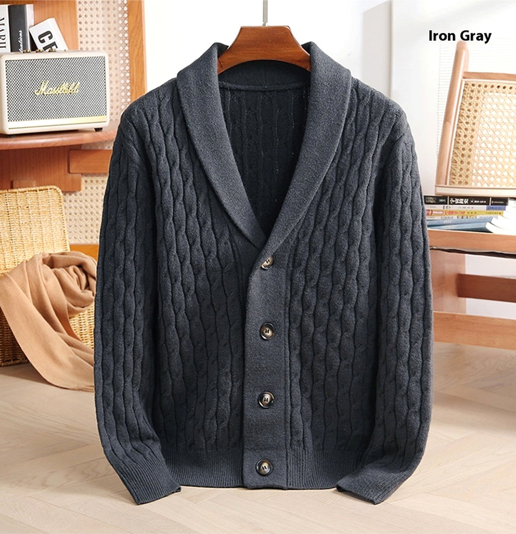 Autumn New Men's Knitwear Cardigan Casual Coat Sweater - enhanced image 12