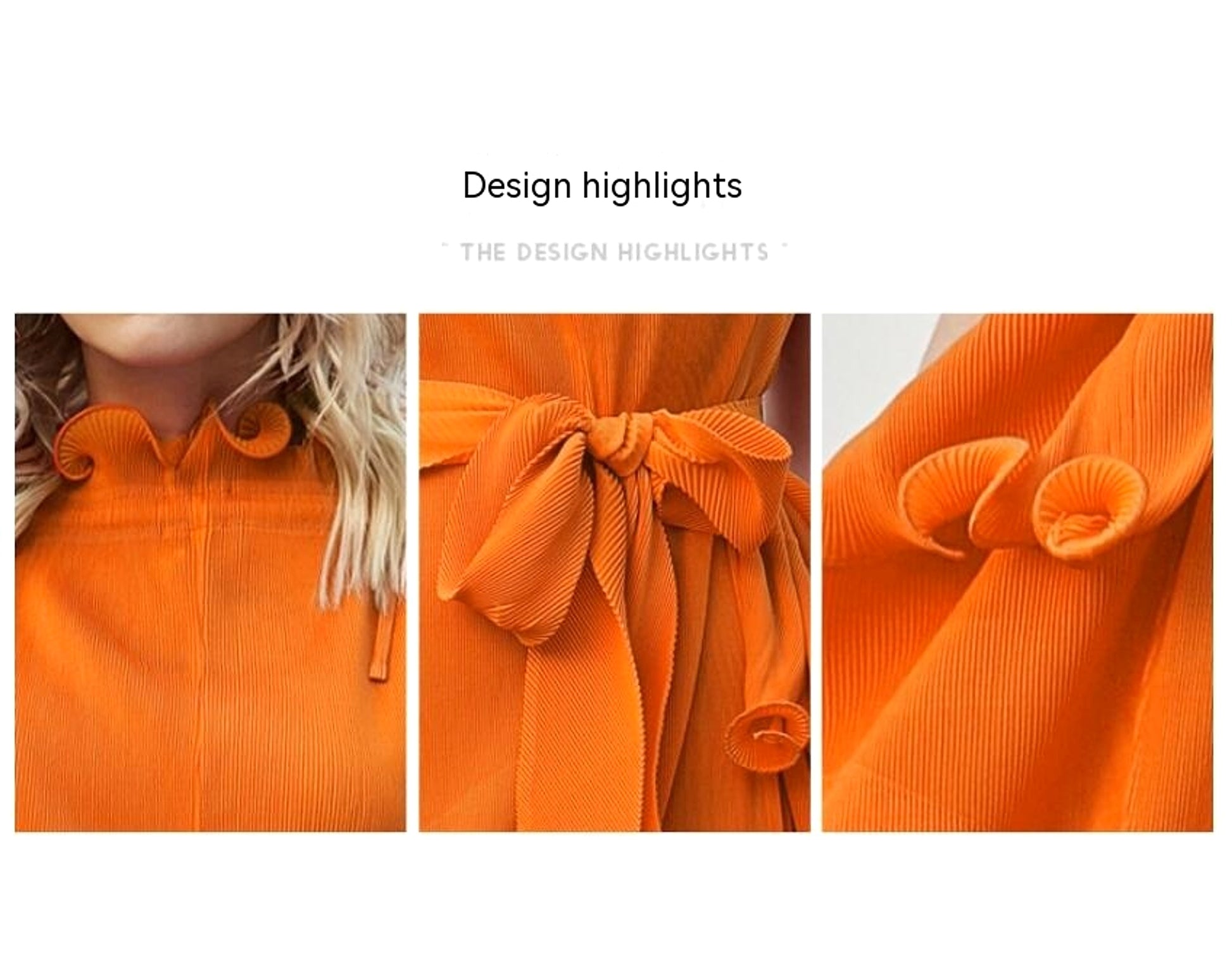 A1. Autumn Short Sleeve Pleated Design Affordable Luxury Fashion Female Dress - enhanced image 12