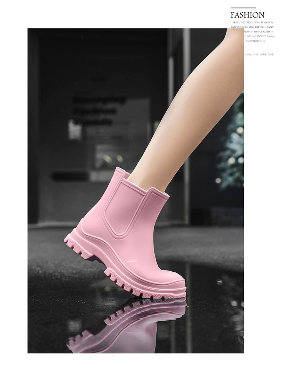 Cross-border Ladies Outdoor Work Rain Boots Lightweight Non-slip Rubber Shoes Kitchen Shoe Cover - enhanced image 12