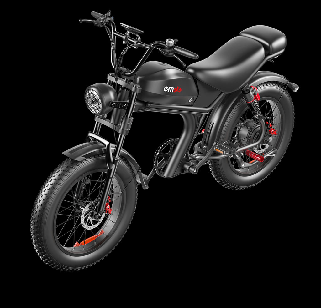 eMoto C93™ – 20" Retro-Style Electric Bike 1000W | 48V 20Ah Battery (US Warehouse) - enhanced image 12