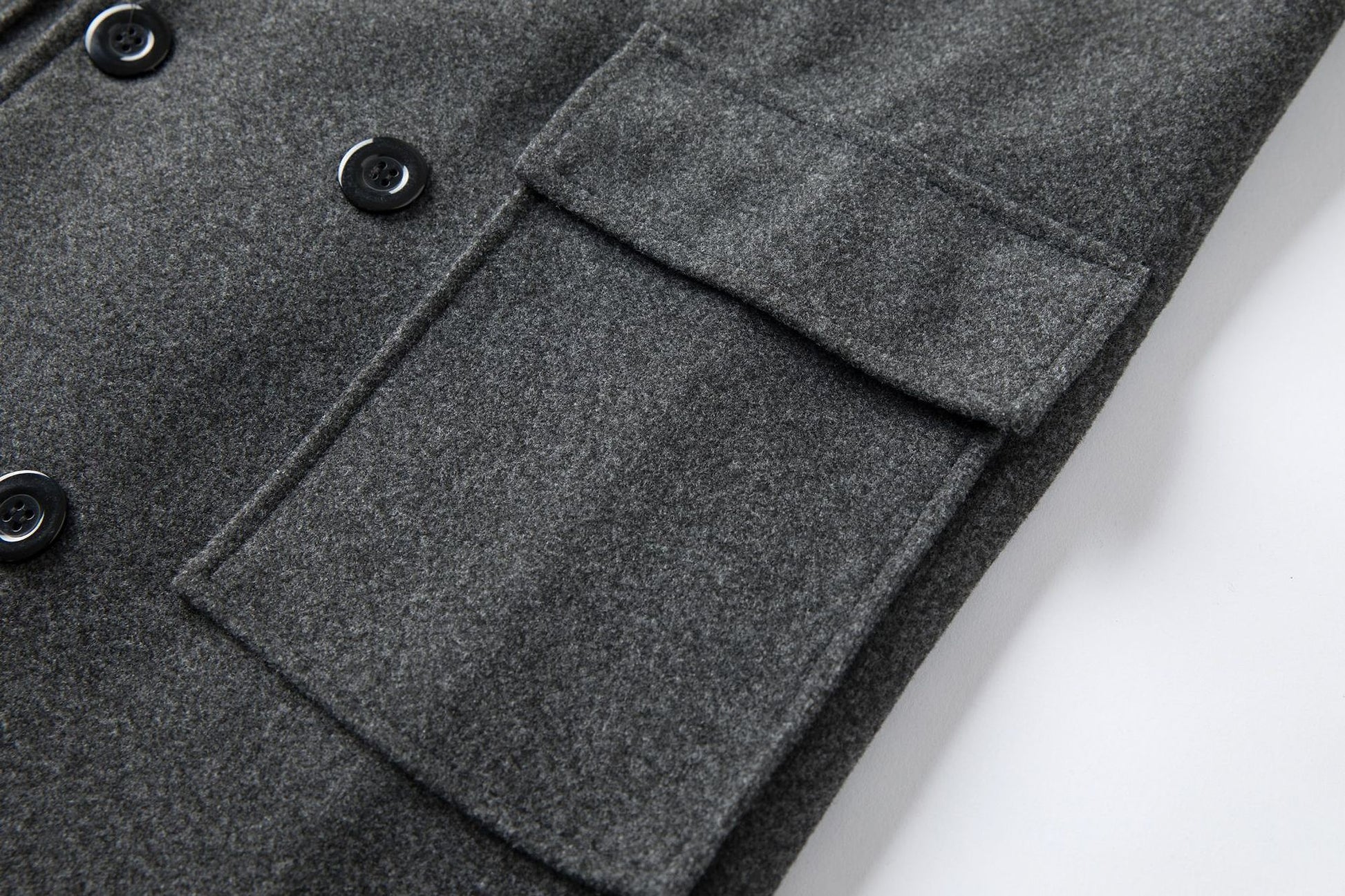 Fall Winter Men Double Breasted Mid-length Trench Coat - enhanced image 12