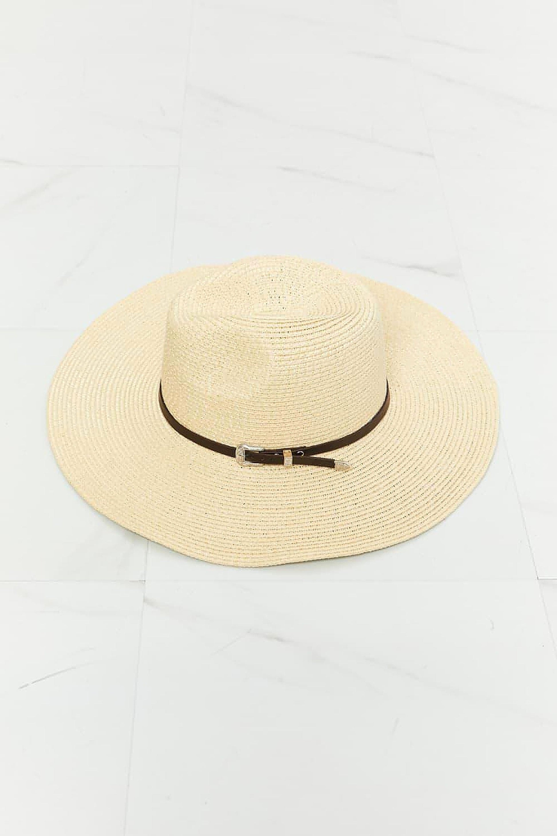 Fame Boho Summer Straw Fedora Hat - enhanced image 12
