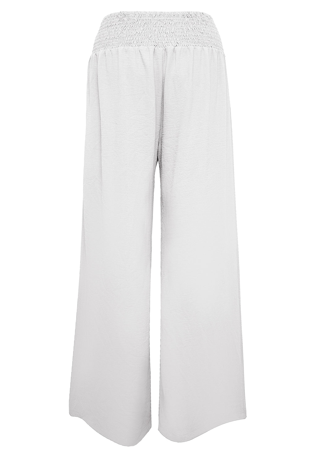 Fashion Straight Wide Leg Pants Elastic High Waist Casual Trousers For Women - enhanced image 12