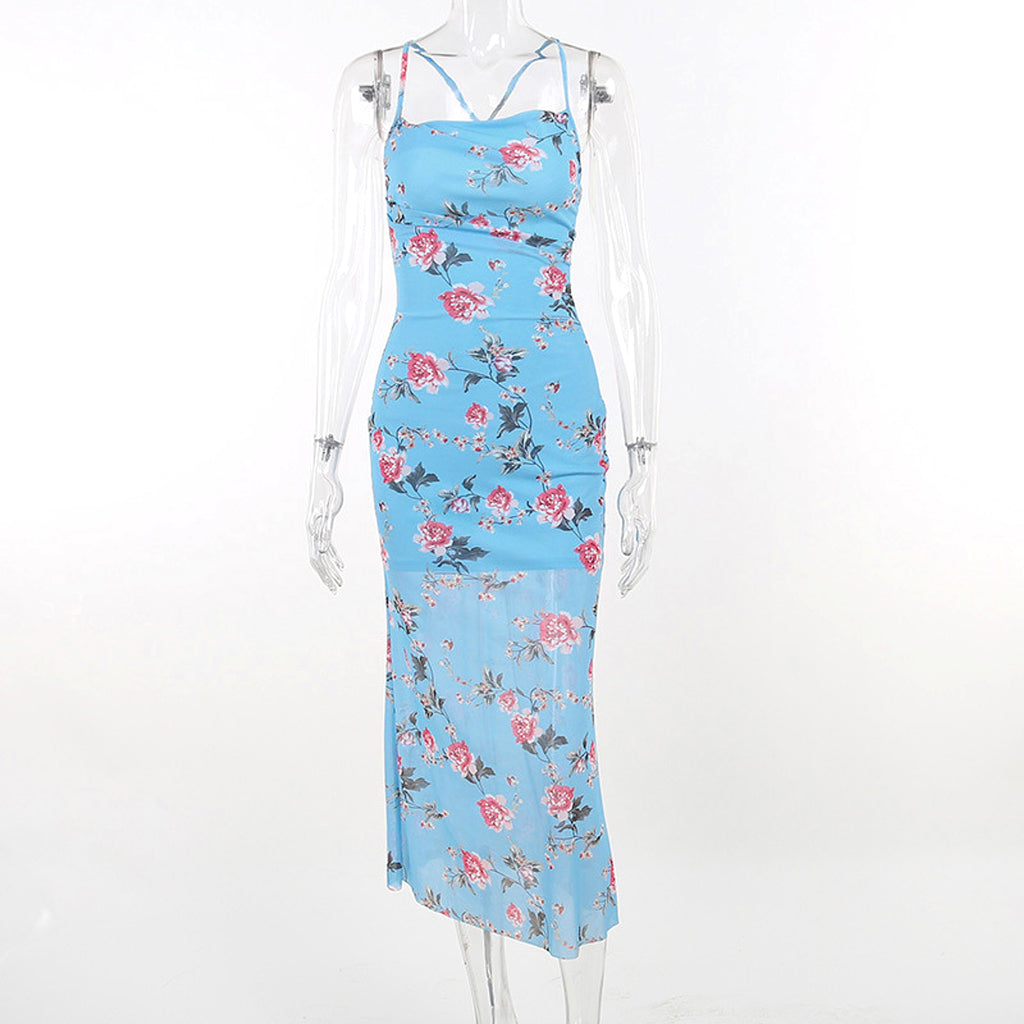 Women's Wear Slim Fit Printing Slip Dress - HAUTE FEMME EDITION 25 - enhanced image 12
