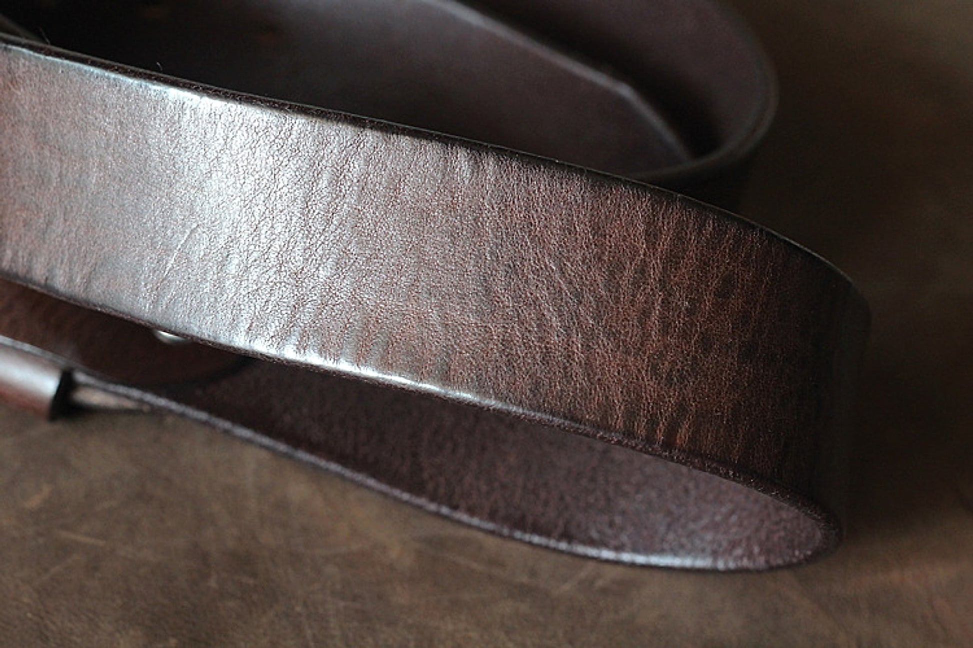 First Layer Cowhide Handmade Belt Men's Pin Buckle Belt - enhanced image 12