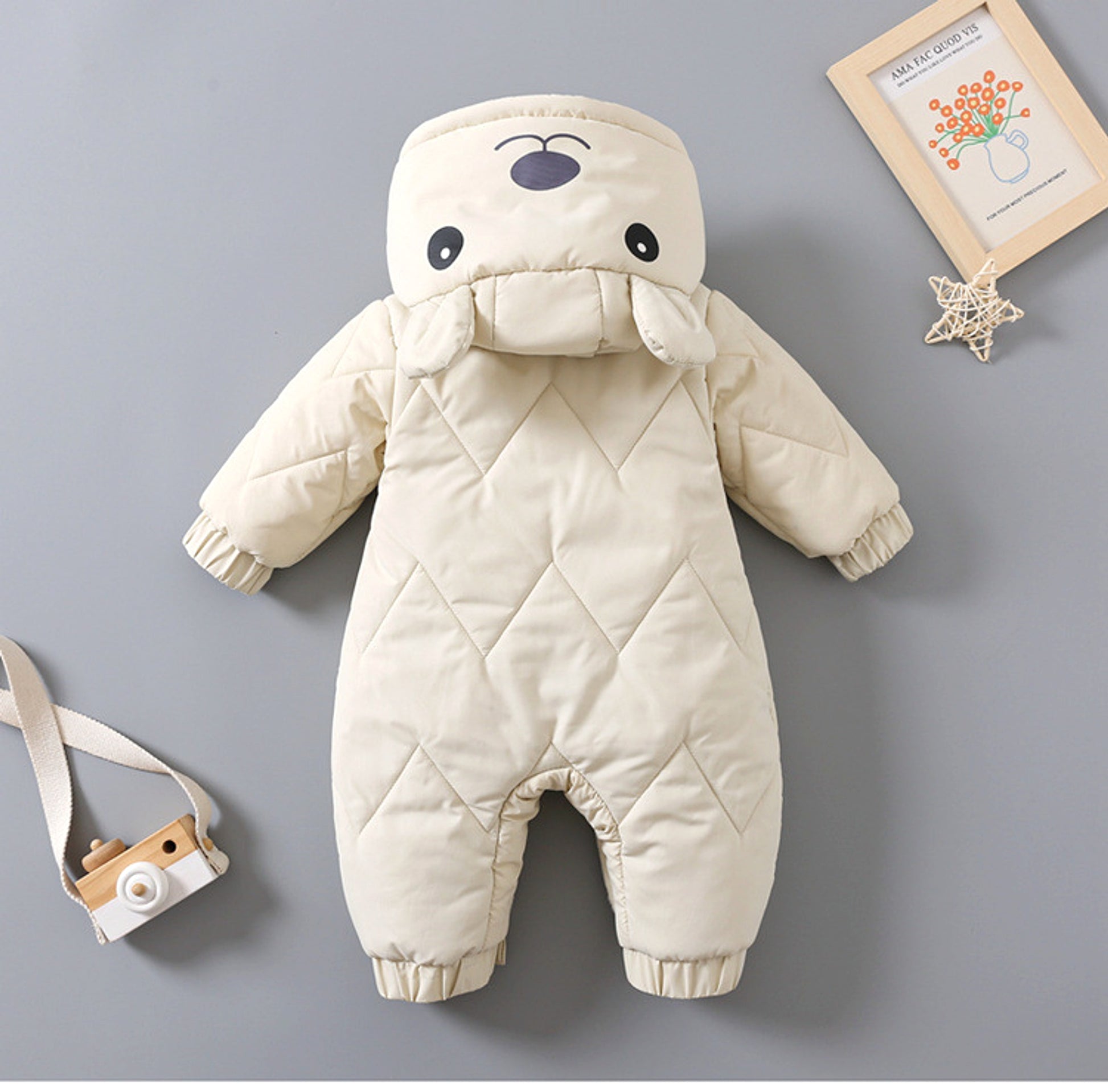 FrostNest™ – Padded Baby Winter Romper with Hat - enhanced image 12