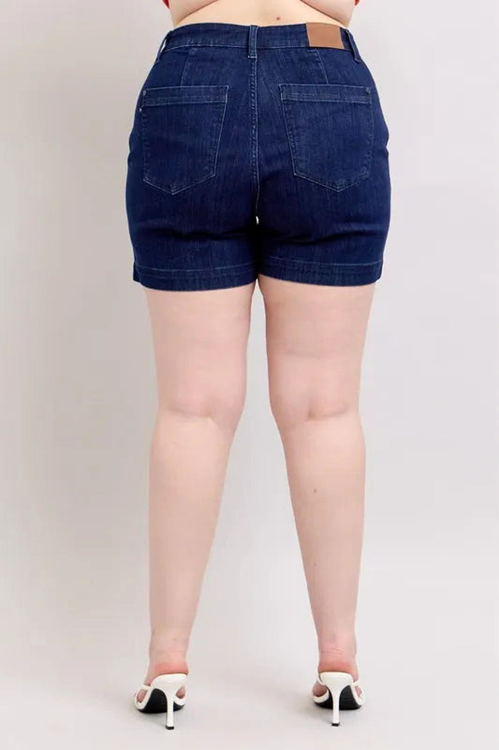 Judy Blue Full Size High Waist Denim Shorts Plus Size - enhanced image 12