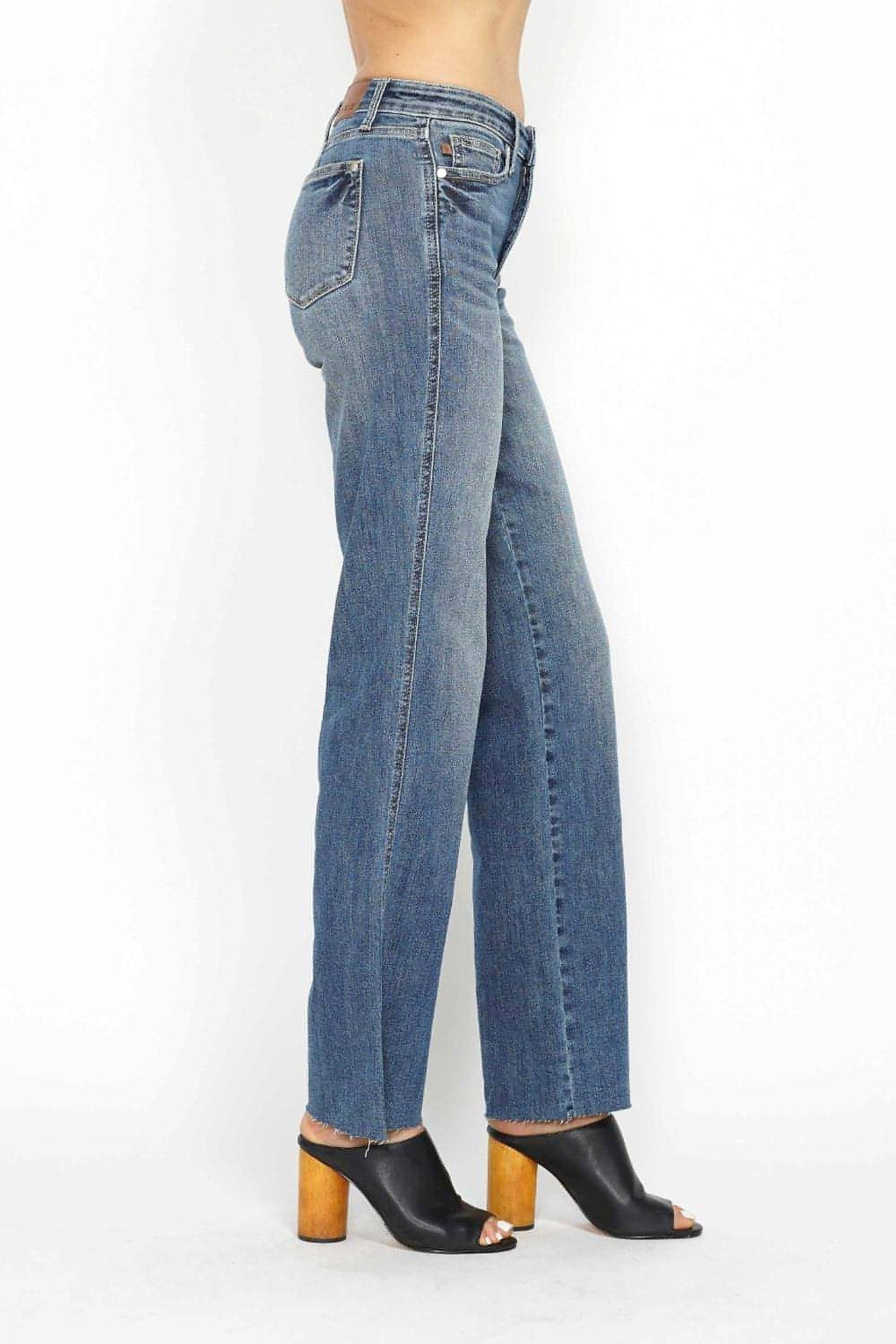 Judy Blue Full Size Tummy Control Straight Jeans - enhanced image 12