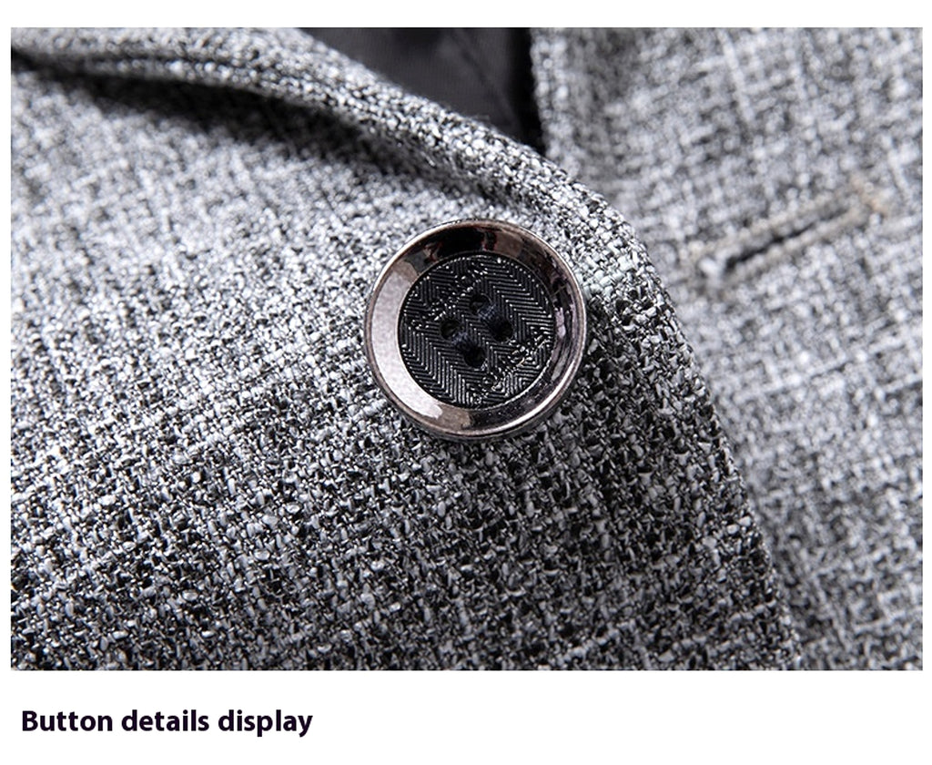 Korean-style Slim-fit Single Row One Button Small Business Suit Coat - enhanced image 12