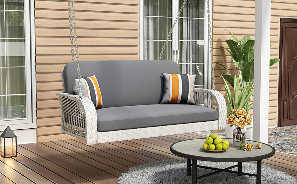 LuneluX – GO² Swing | Gartenlounge - Hängebank für 2 Personen (Grey-White) - enhanced image 12