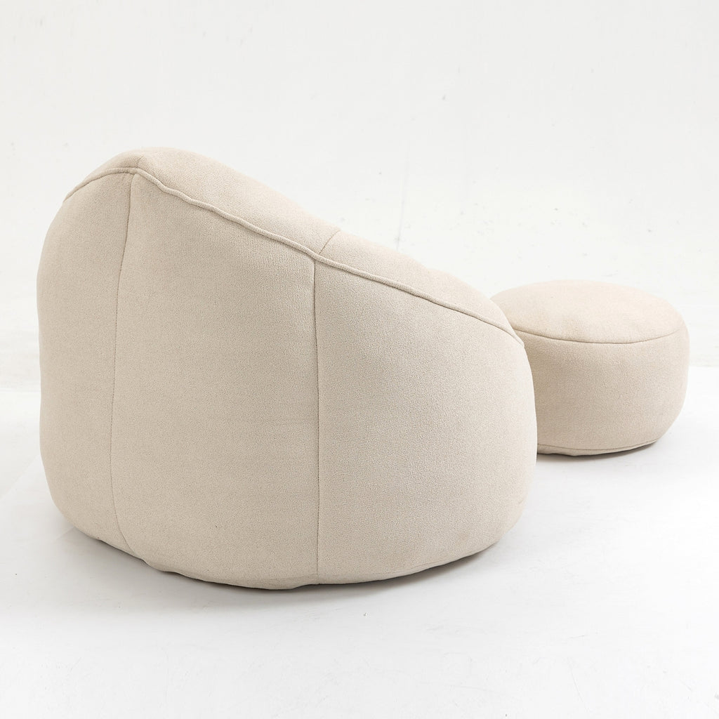 LuneluX_Home – CloudSoft Bean Bag Chair with Footrest - enhanced image 12