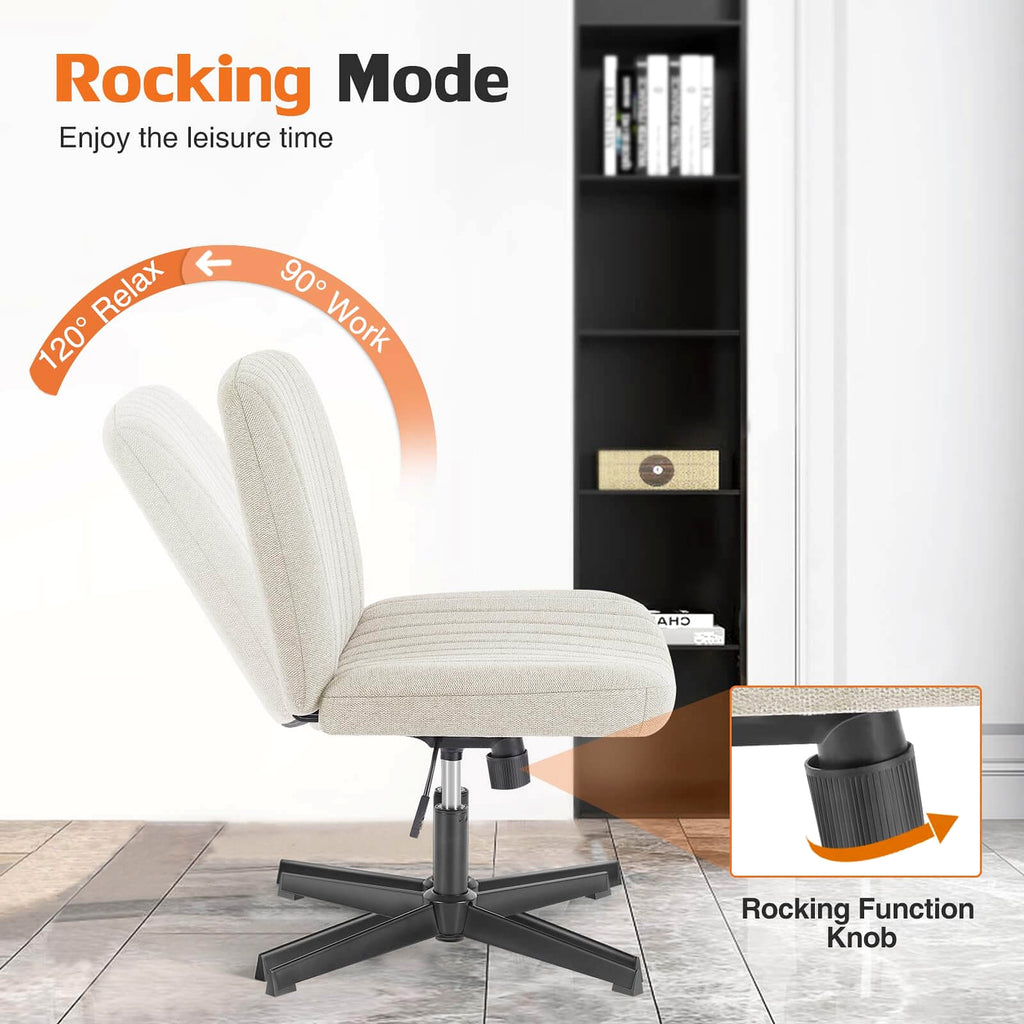 LuneluX_Home – Crossover Armless Swivel Chair - enhanced image 12