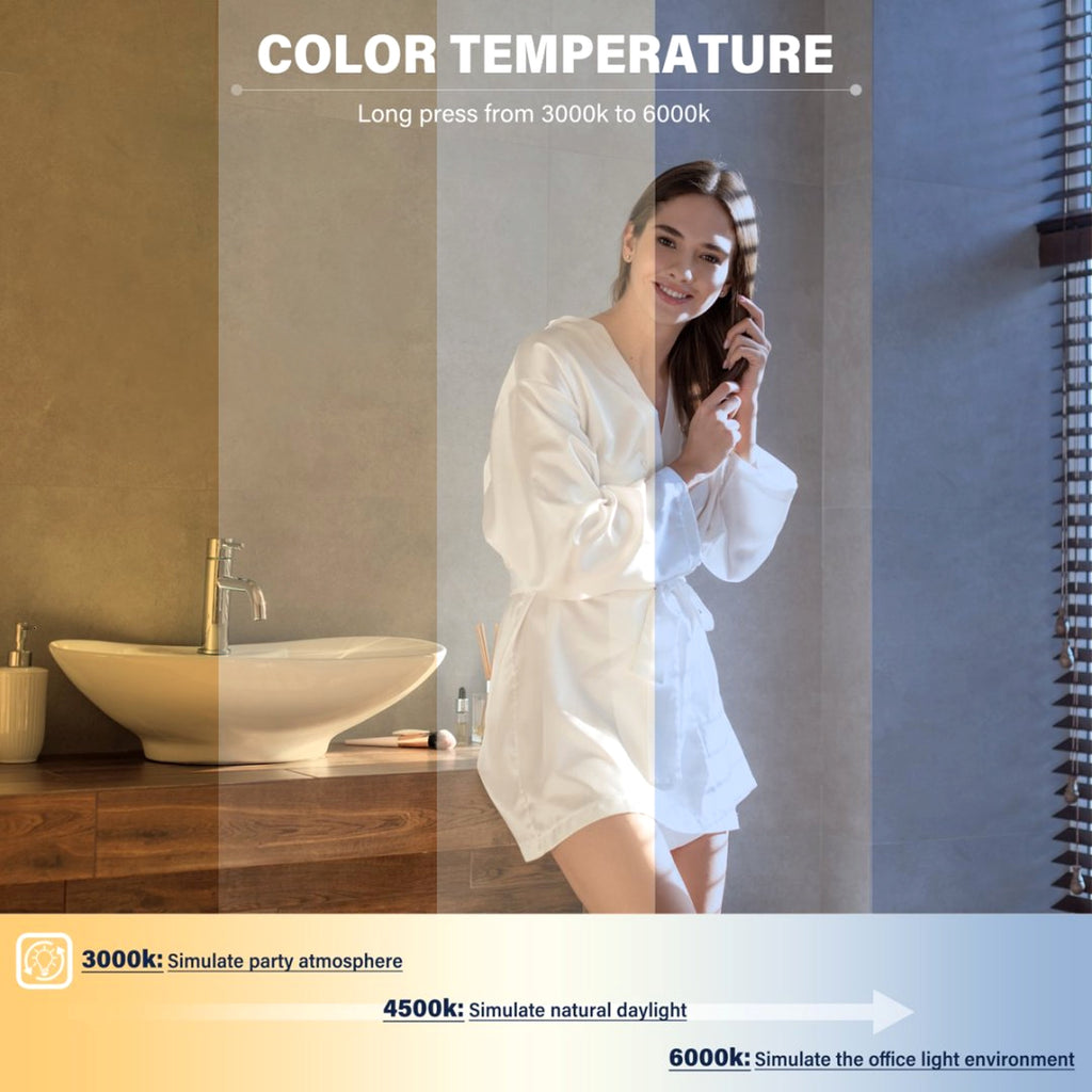 LuneluX_Home – Smart LED Bathroom Mirror with Anti-Fog & Touch Control (Vertical & Horizontal Mounting) - enhanced image 12