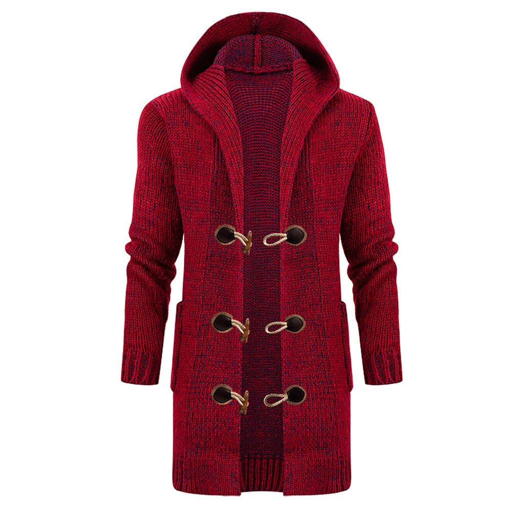 Men's Sweater European And American Style Mid-length Cardigan - enhanced image 12