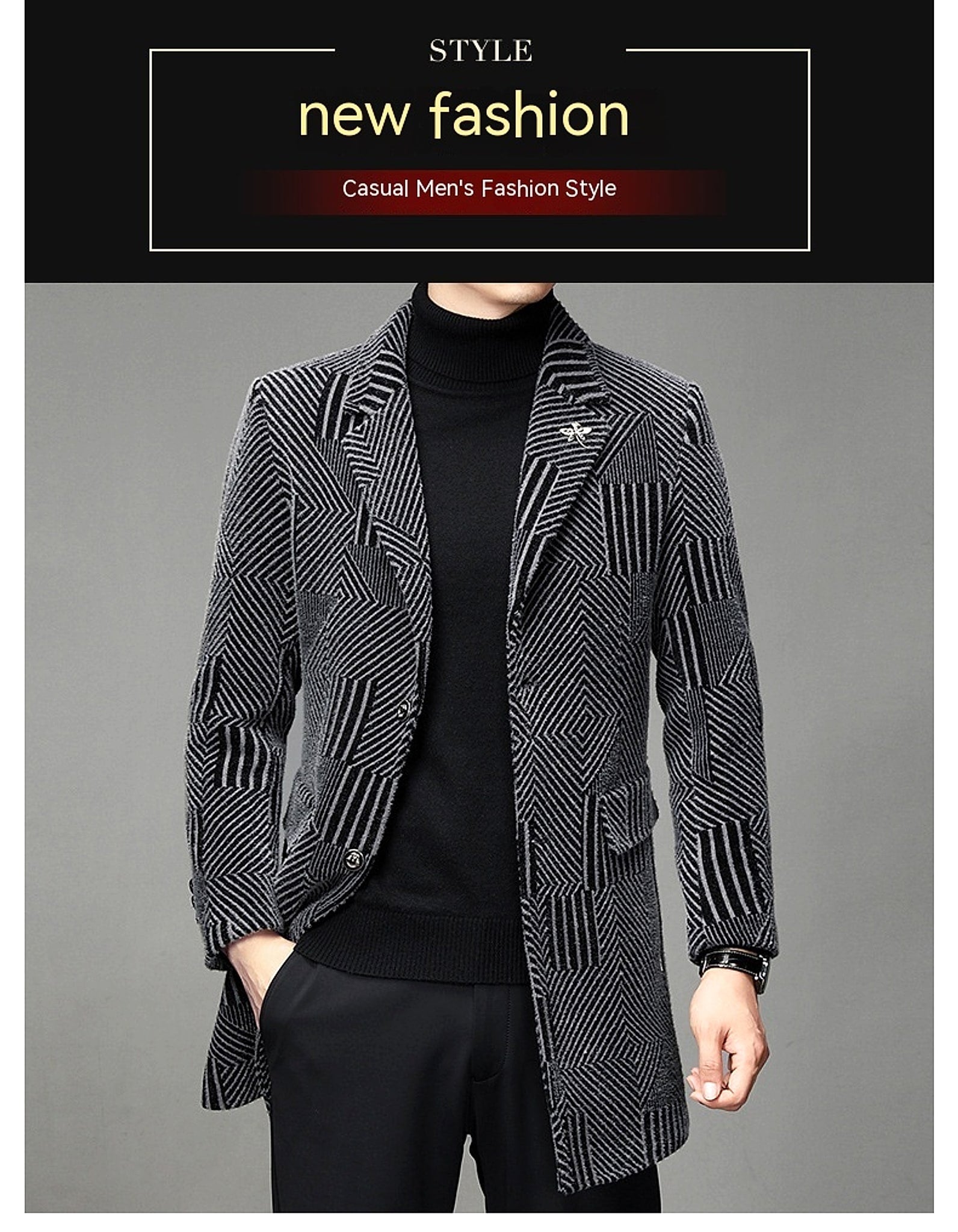 StormGuard™ – Men’s Autumn & Winter Windbreaker Coat - enhanced image 12