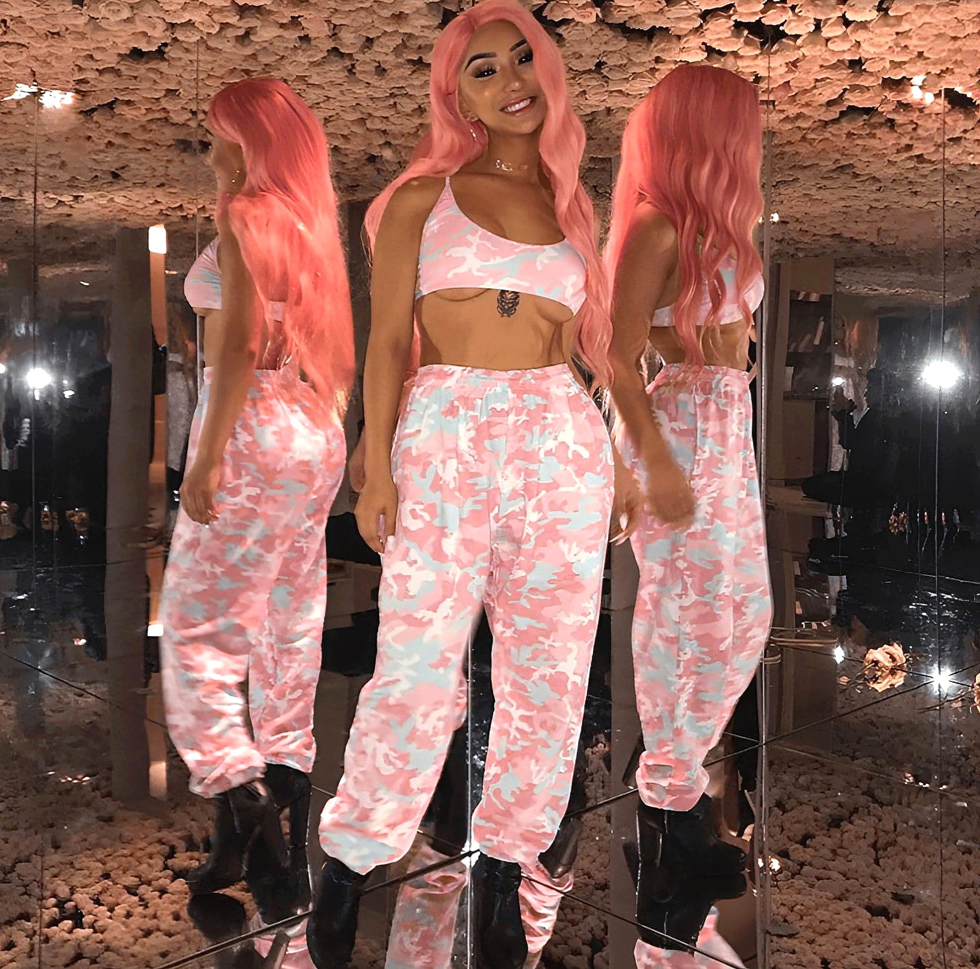 Camouflage Pants Spring High Waist Casual Joggers Elastic Sweatpants Women - enhanced image 12