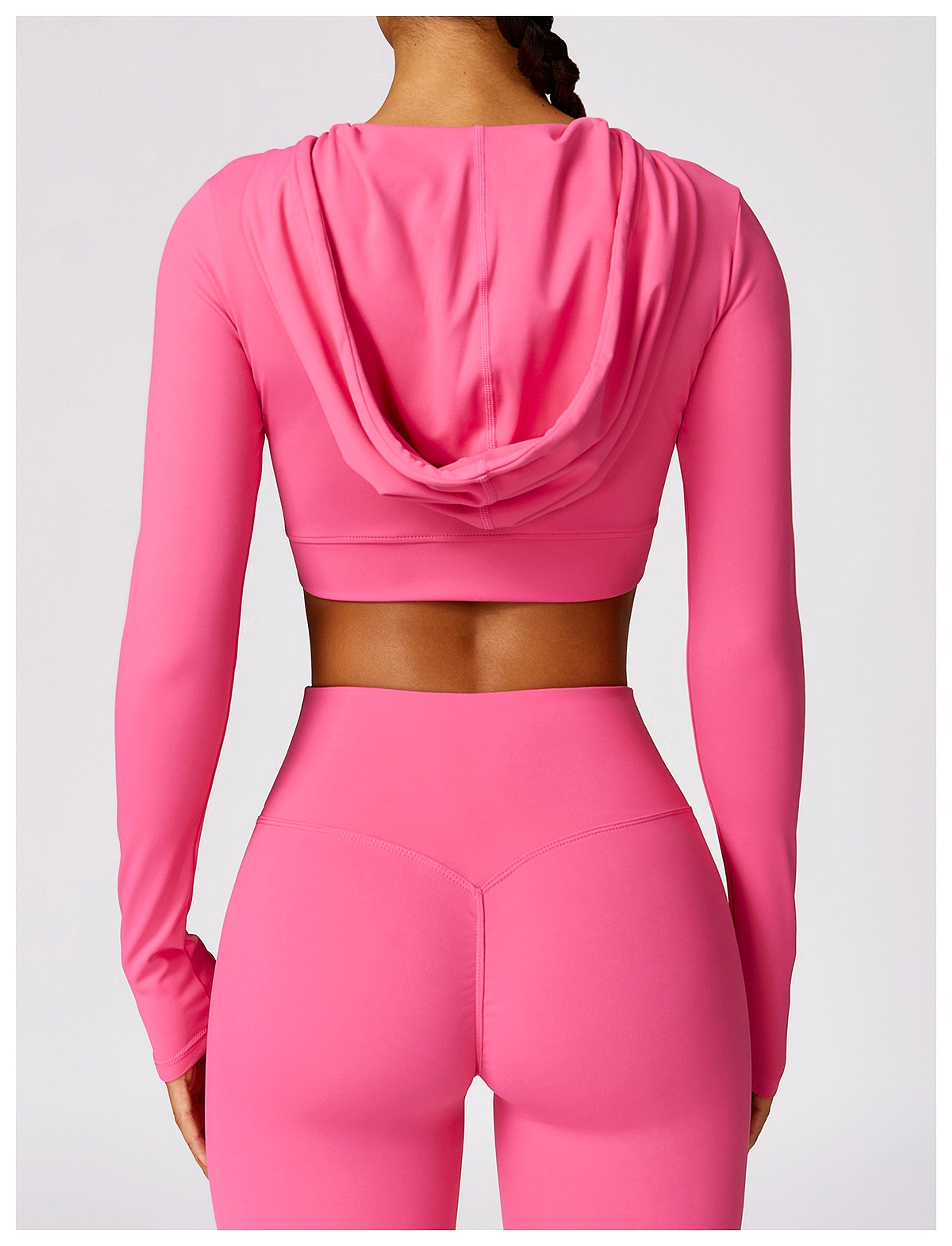 Outdoor Running Hooded Top Yoga Leggings - enhanced image 12