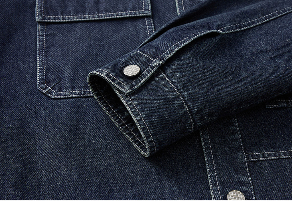 Pocket Decorative Lapel Men's Jacket - enhanced image 12