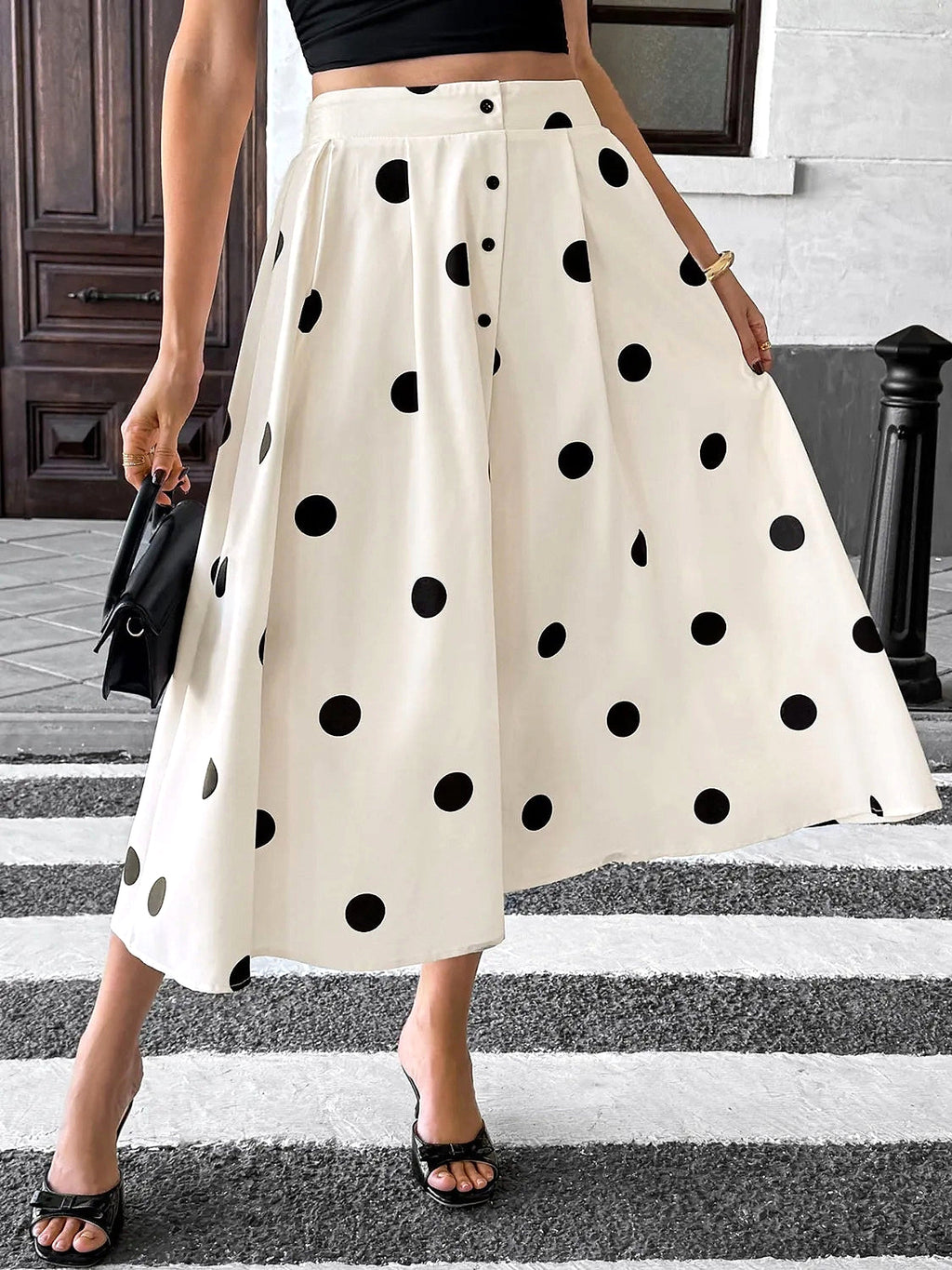 Polka Dot Skirt - enhanced image 12