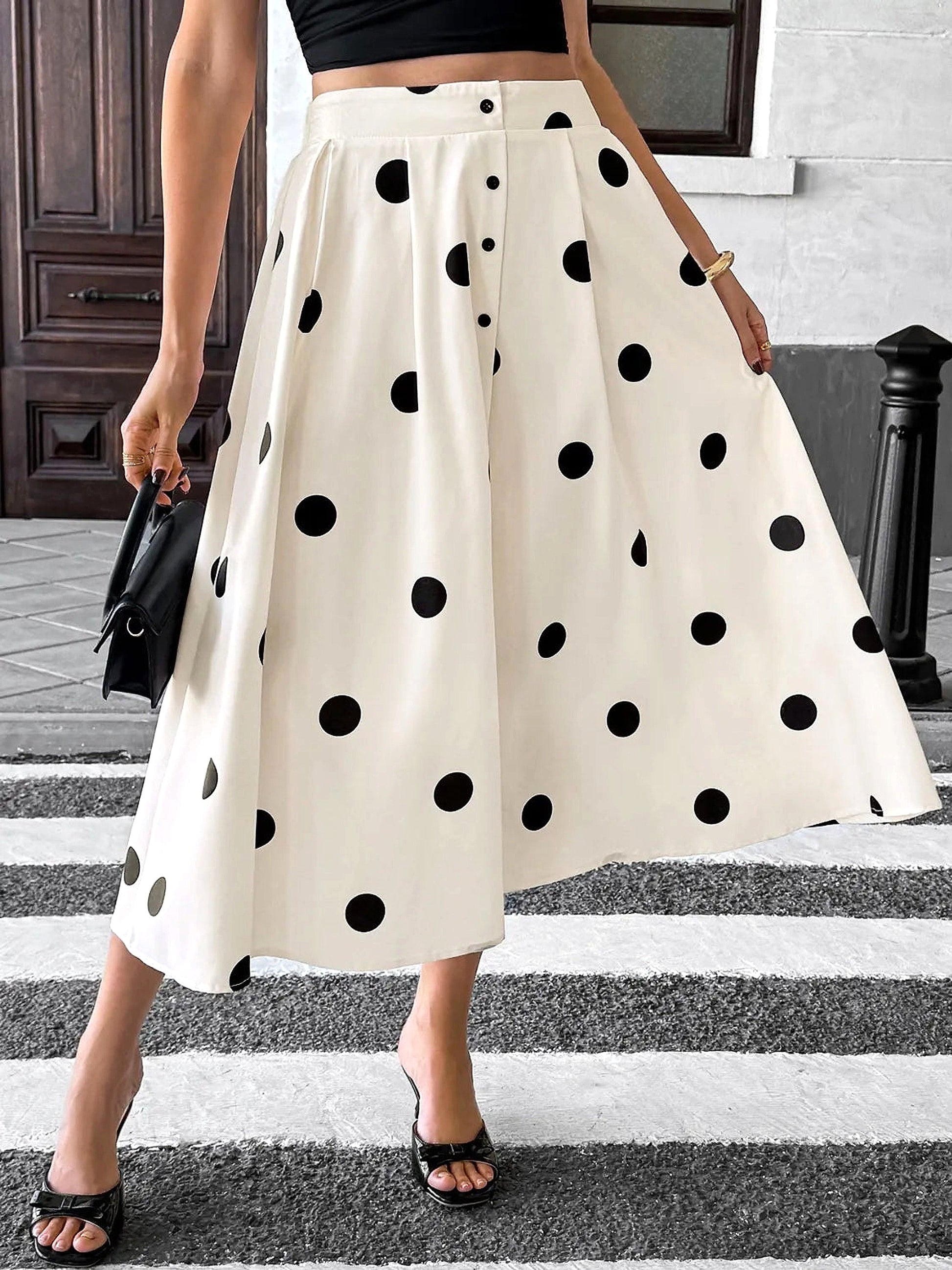 Polka Dot Skirt - enhanced image 12