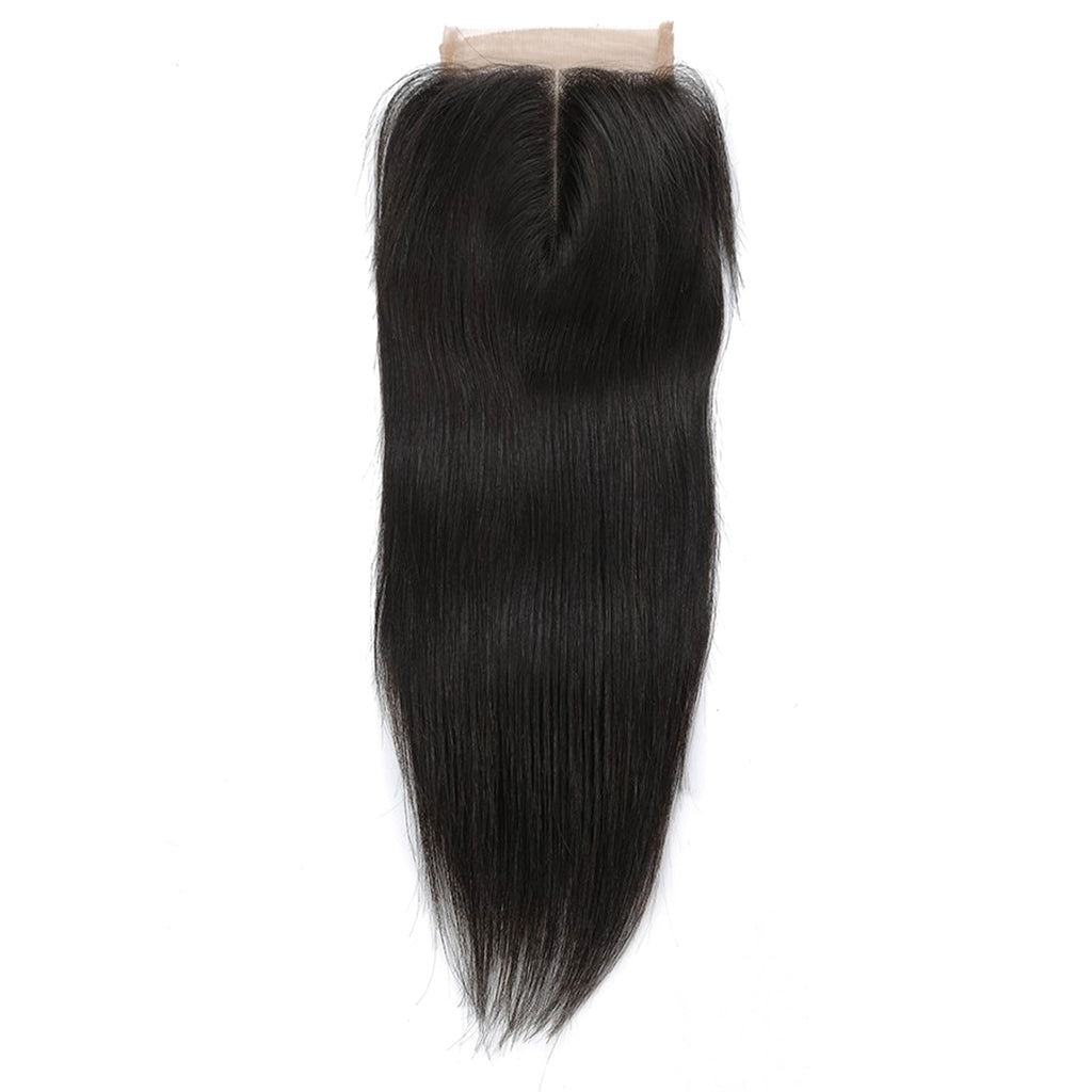 Real human hair straight wave human hair hair curtain natural color wig hair extension - enhanced image 12