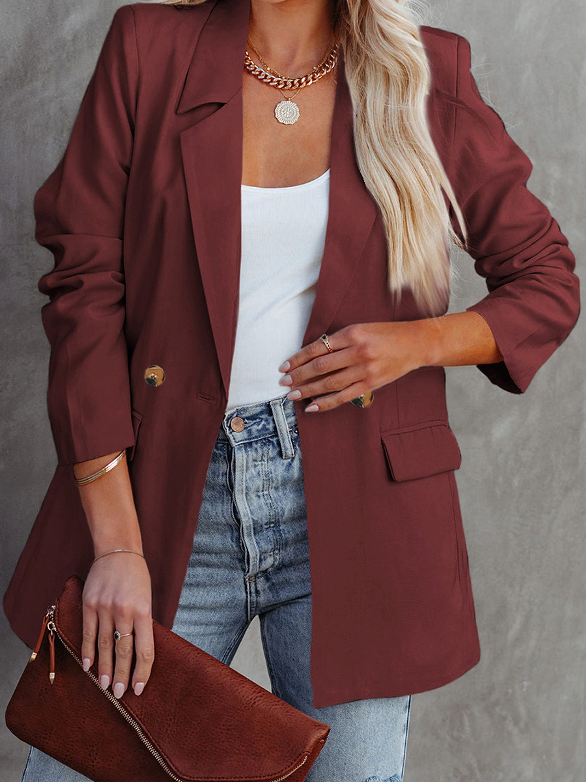 Long Sleeve Business Wear Jacket - enhanced image 12