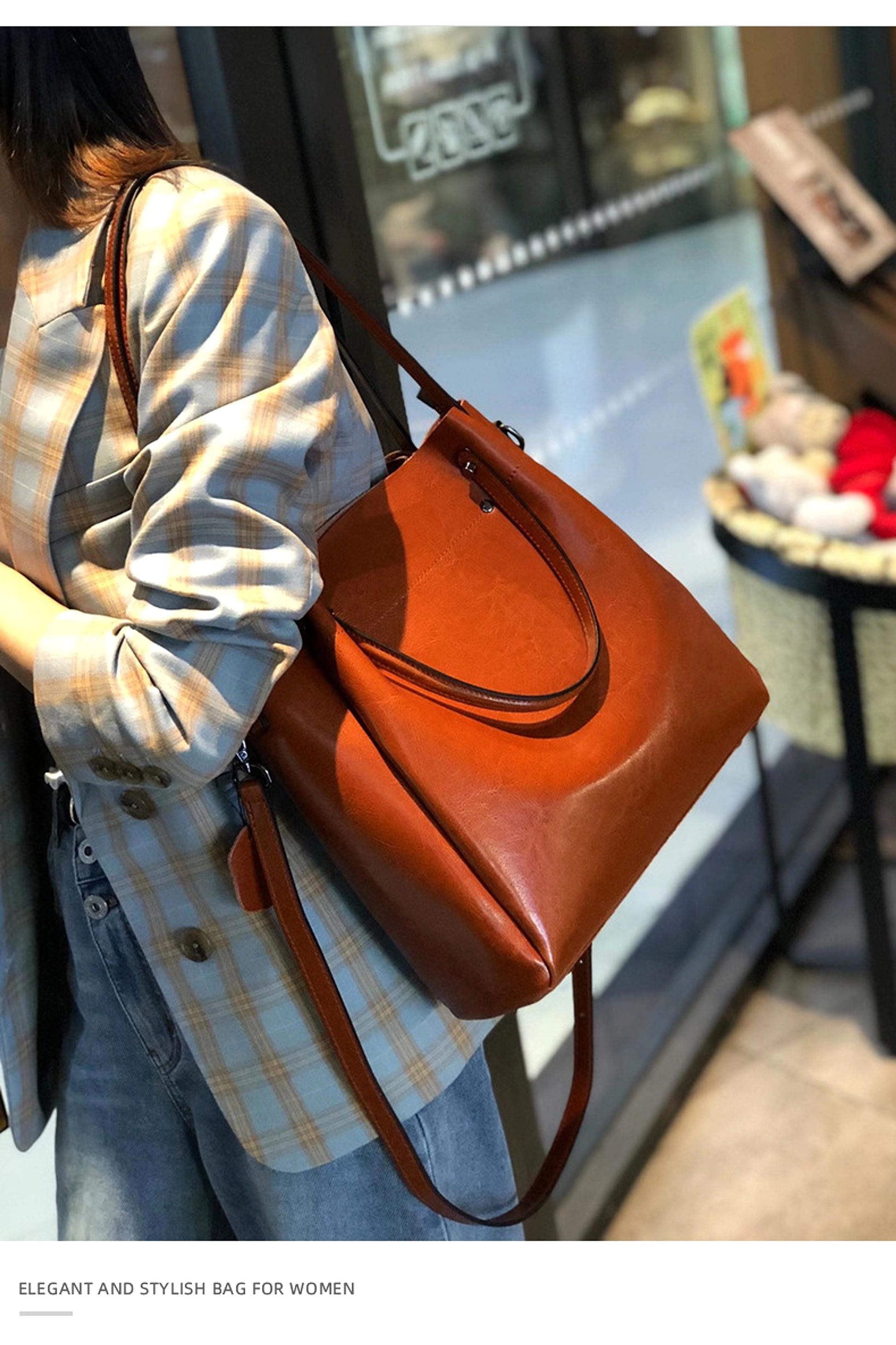 SolunaWeave™ – Heritage Luxe Leather Tote - enhanced image 12