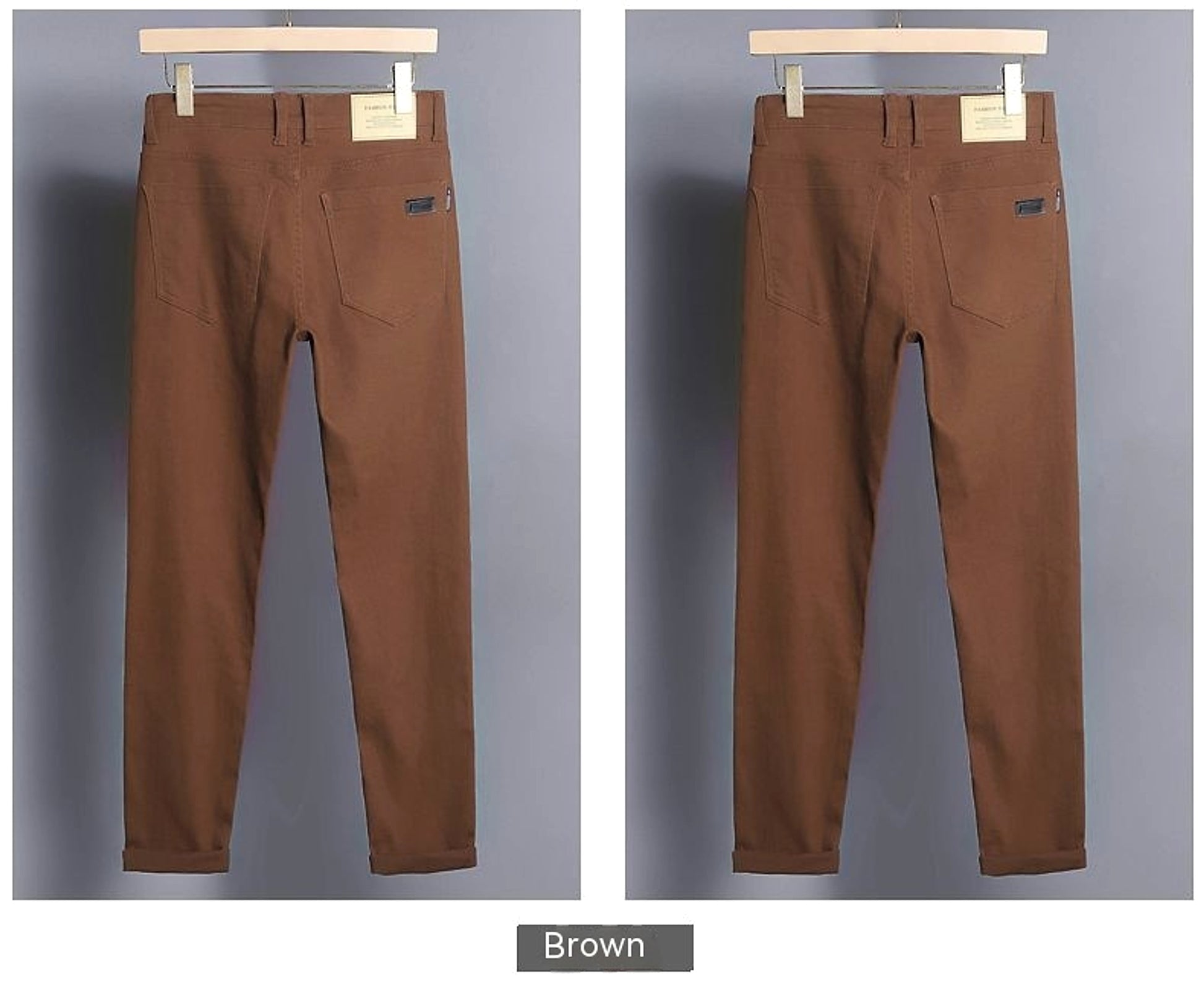 Straight Stretch Comfortable Trousers Mid-high Waist Pants Men - enhanced image 12