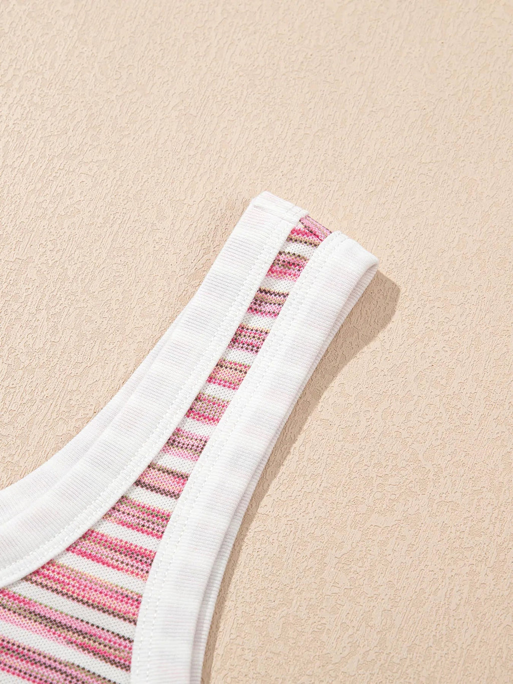Striped Scoop Neck Tank Top - enhanced image 12