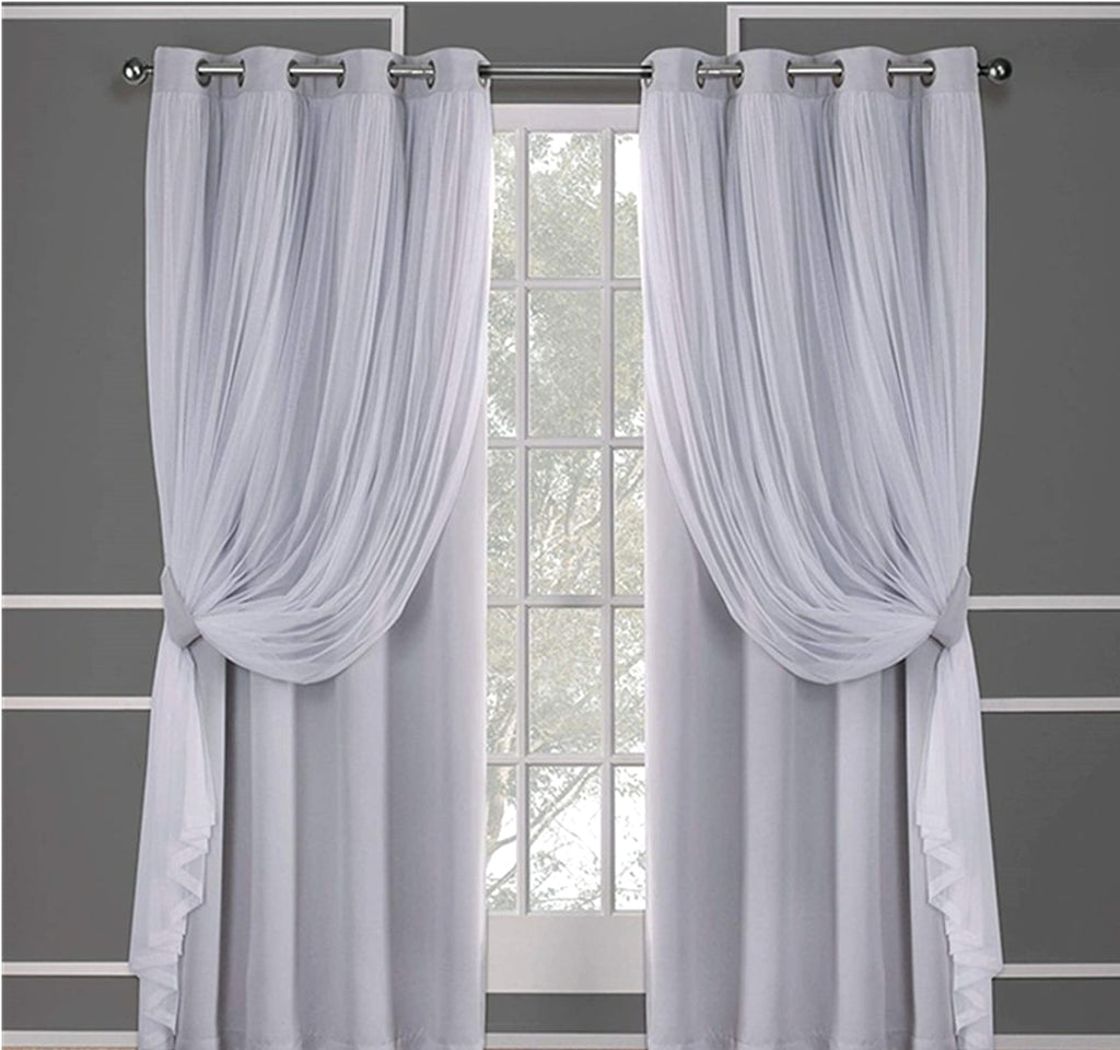 Velura™ – Double Layer Lace-Trim Blackout Curtain - enhanced image 12
